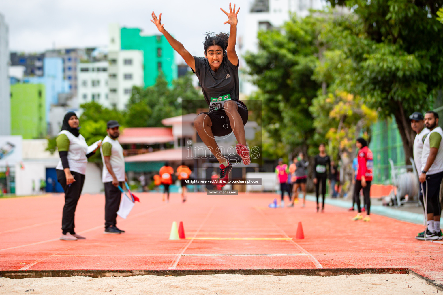 Day 2 of National Athletics Championship 2023 was held in Ekuveni Track at Male', Maldives on Friday, 24th November 2023. Photos: Hassan Simah / images.mv