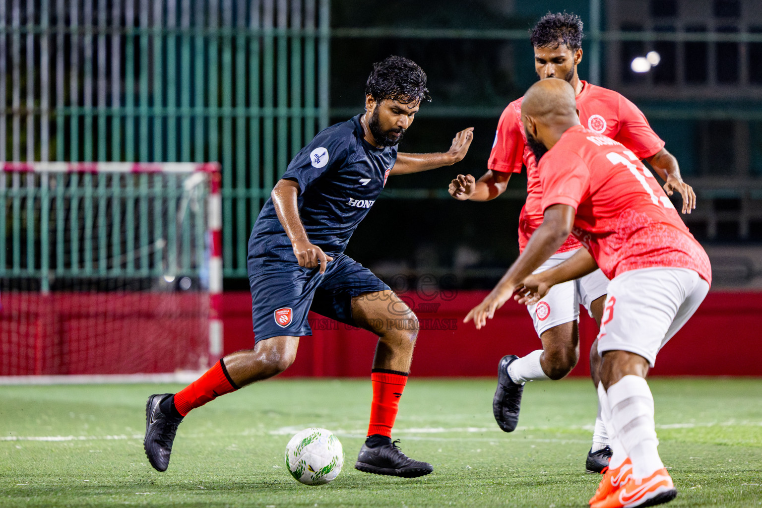 Sheesha vs Trade Club in Day 5 of Office League 2025 was held on Sunday, 20th April 2025 in Hulhumale', Maldives. Photos: Nausham Waheed  / images.mv