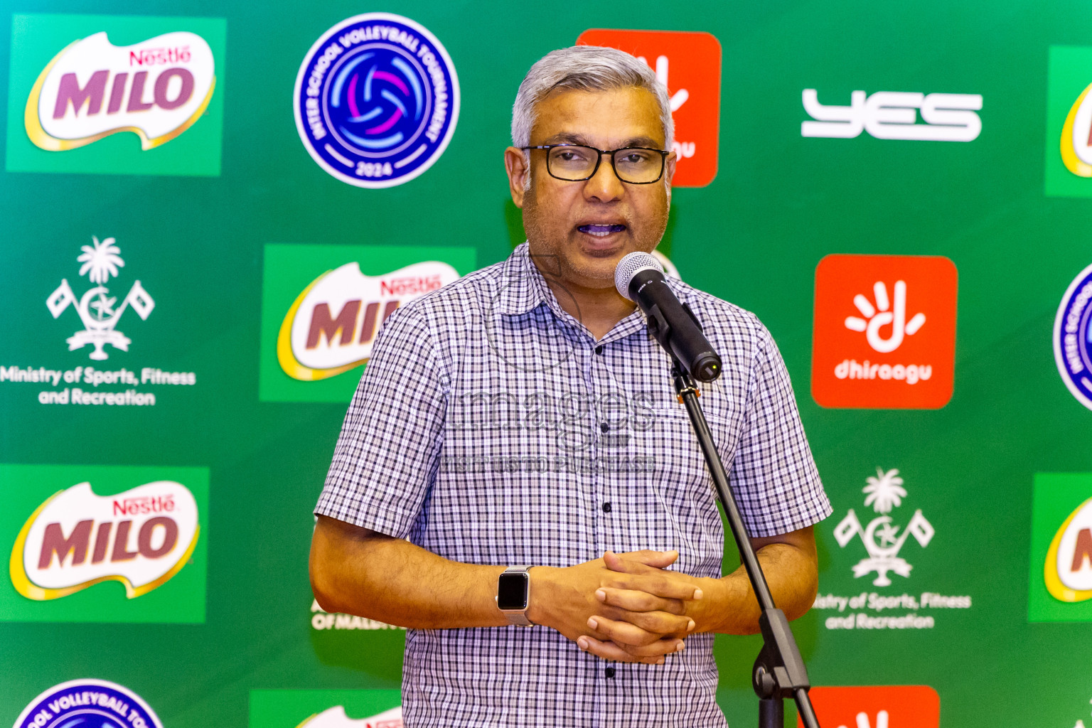 Finals of Interschool Volleyball Tournament 2024 was held in Social Center at Male', Maldives on Friday, 6th December 2024. Photos: Nausham Waheed / images.mv