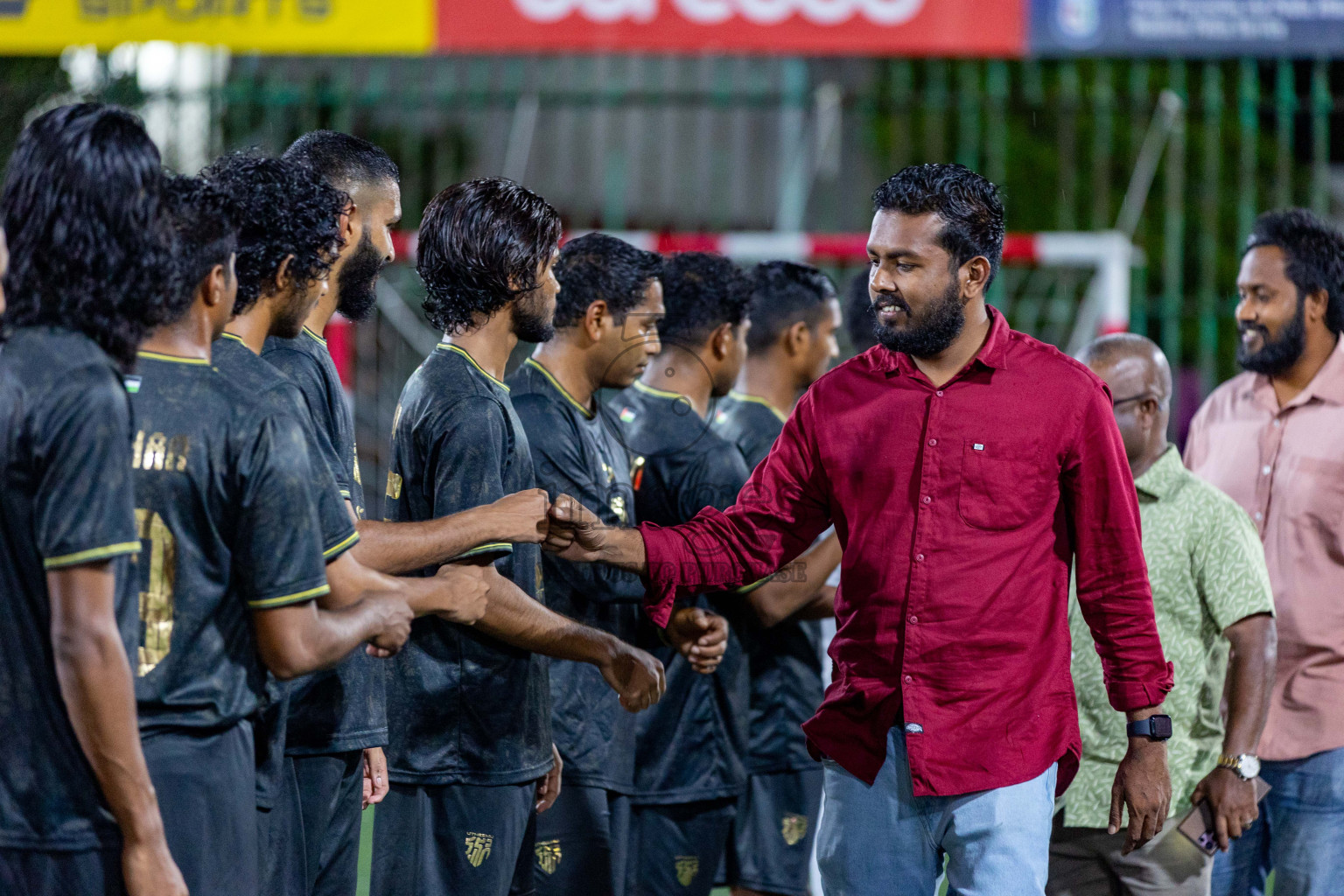 HA Maarandhoo vs HA Utheem in Day 17 of Golden Futsal Challenge 2024 was held on Wednesday, 31st January 2024, in Hulhumale', Maldives Photos: Hassan Simah / images.mv