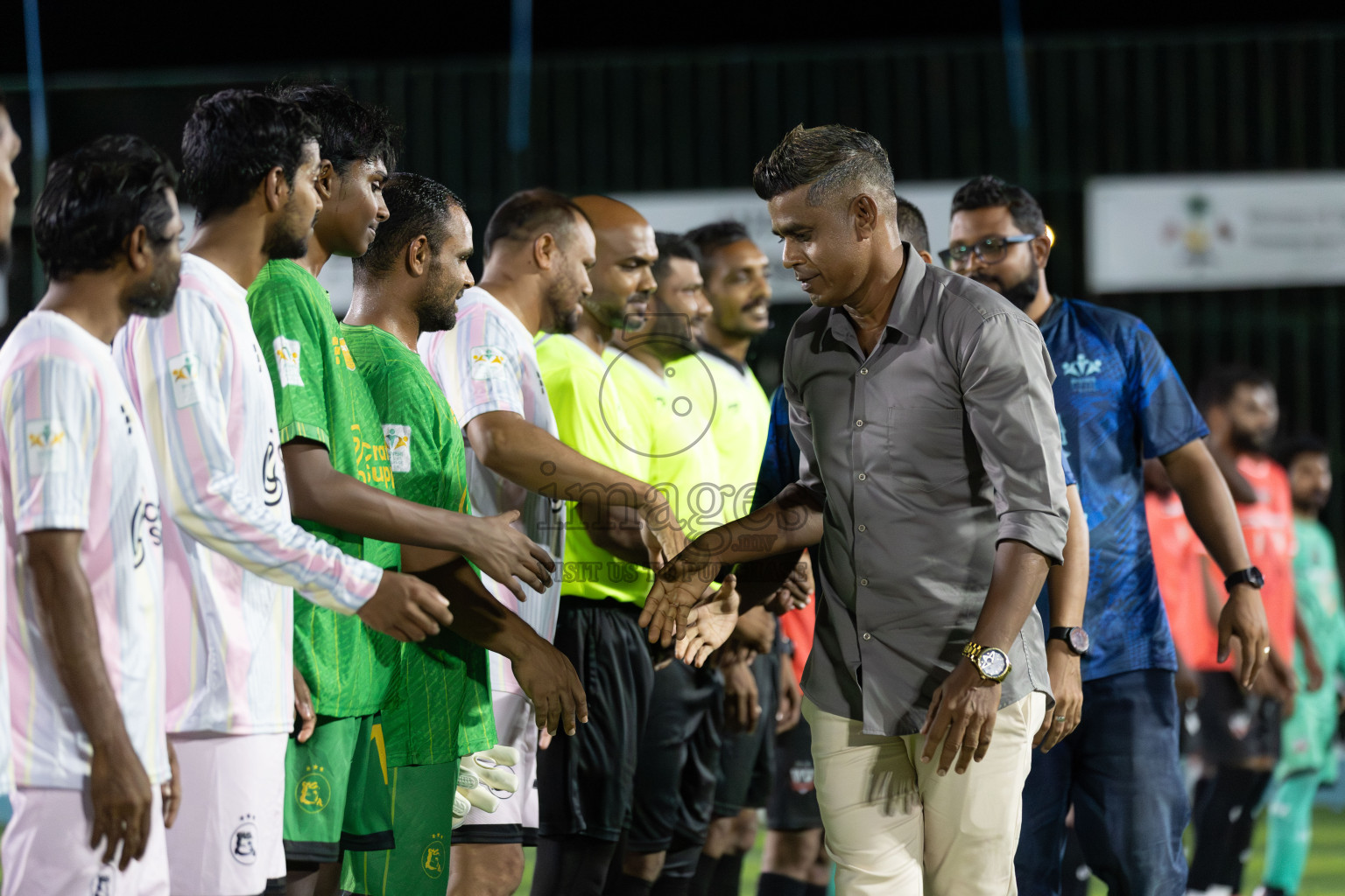 Ifhaams vs J Kovi Goani in Day 1 of Laamehi Dhiggaru Ekuveri Futsal Challenge 2025 was held on Thursday, 24th July 2025, at Dhiggaru Futsal Ground, Dhiggaru, Maldives Photos: Areef Adam / images.mv
