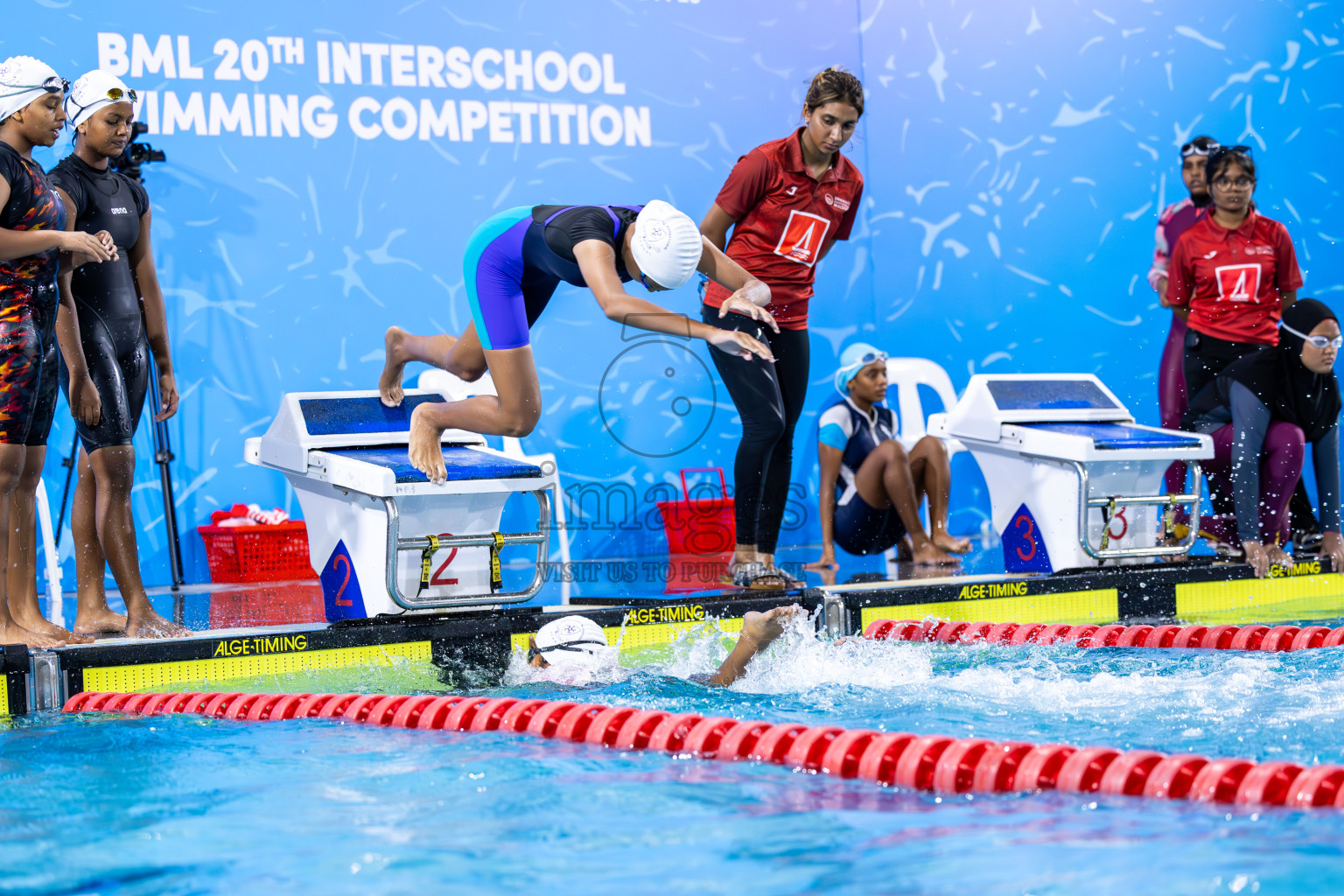 Day 2 of 20th BML Inter-school Swimming Competition 2024 held in Hulhumale', Maldives on Sunday, 13th October 2024. Photos: Ismail Thoriq / images.mv