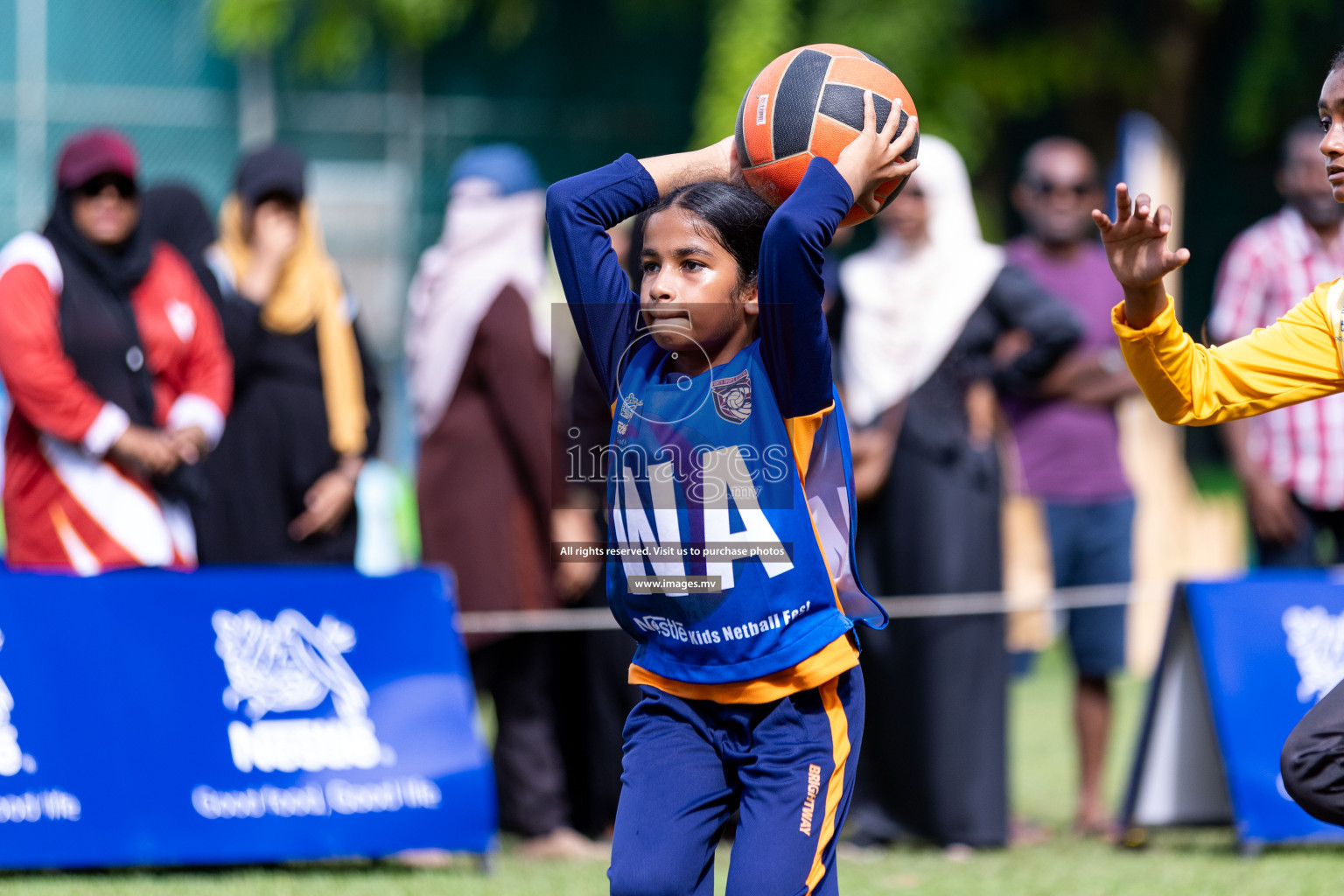 Day 2 of Nestle' Kids Netball Fiesta 2023 held in Henveyru Stadium, Male', Maldives on Thursday, 1st December 2023. Photos by Nausham Waheed / Images.mv