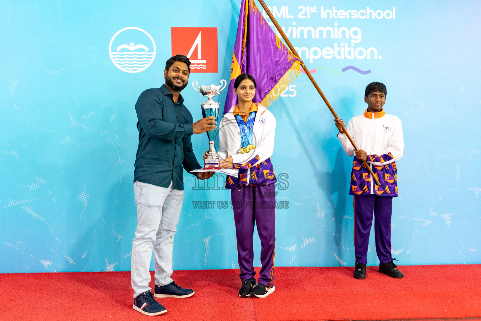 Closing Ceremony of BML 21st Interschool Swimming Competition 2025 .was held in Hulhumale' Swimming Pool, Hulhumale', Maldives on Saturday, 18th October 2025. 
Photos: Hassan Simah / images.mv