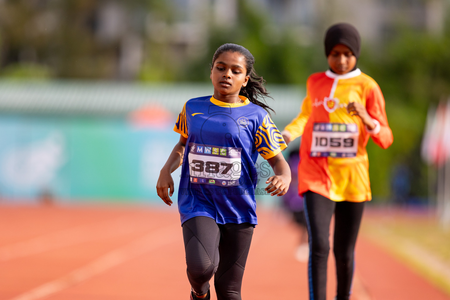 Day 3 of MWSC Interschool Athletics Championships 2024 held in Hulhumale Running Track, Hulhumale, Maldives on Monday, 11th November 2024. 
Photos by: Hassan Simah / Images.mv