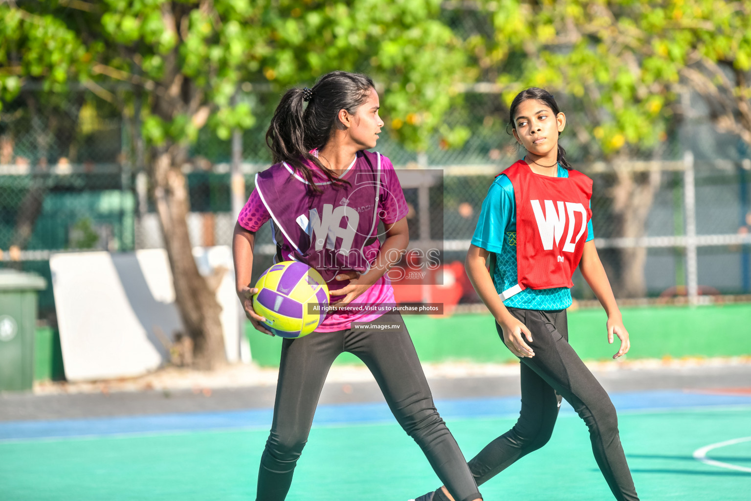 Day3 of Junior Netball Championship 2022 on 5 March 2022 held in Male', Maldives. Photos by Nausham Waheed.