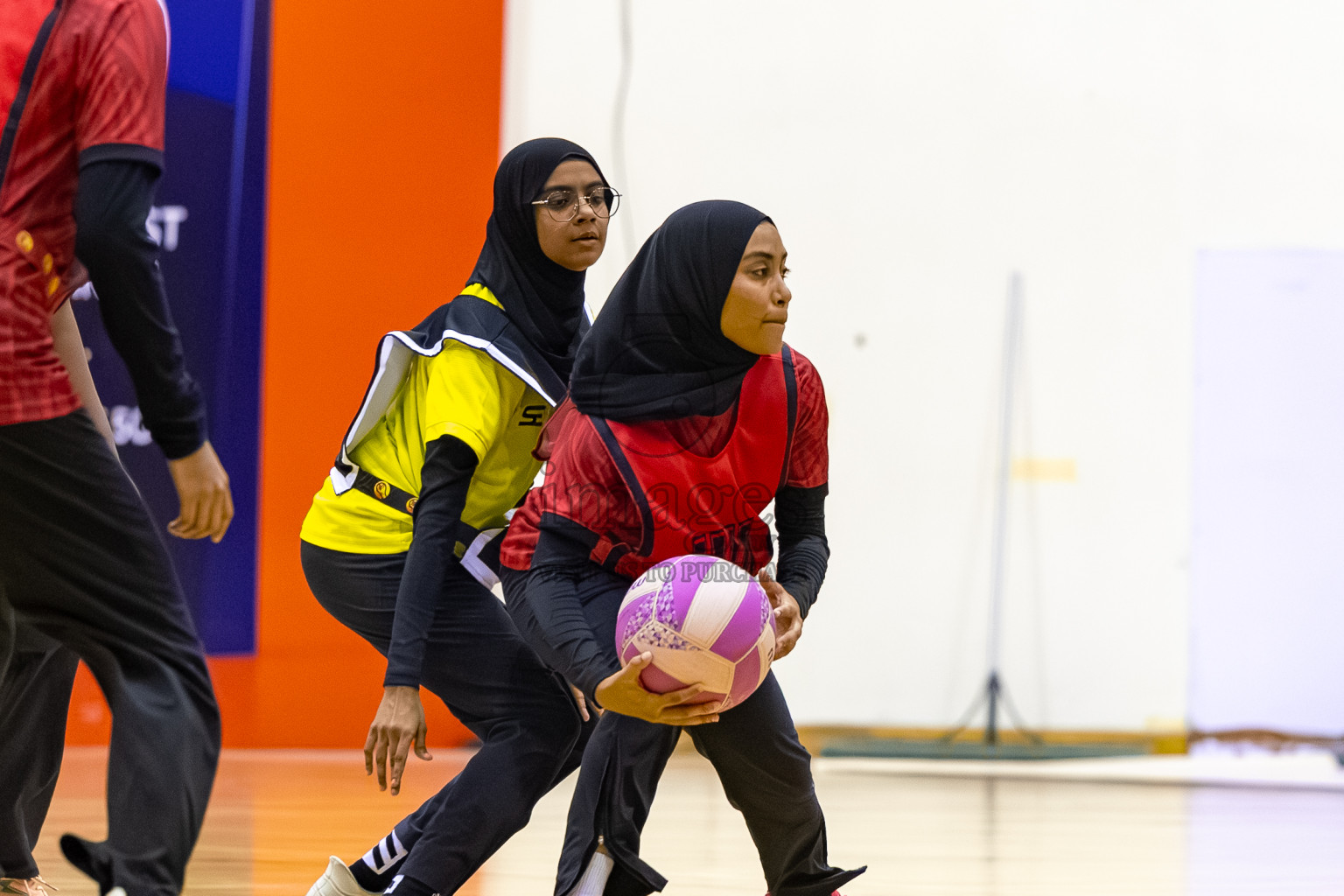 C Matrix vs KYRC in the Final of 24th Milo Netball Association Championship was held in Social Center at Male', Maldives on Thursday, 11th September 2025. Photos: Mohamed Mahfooz Moosa / images.mv