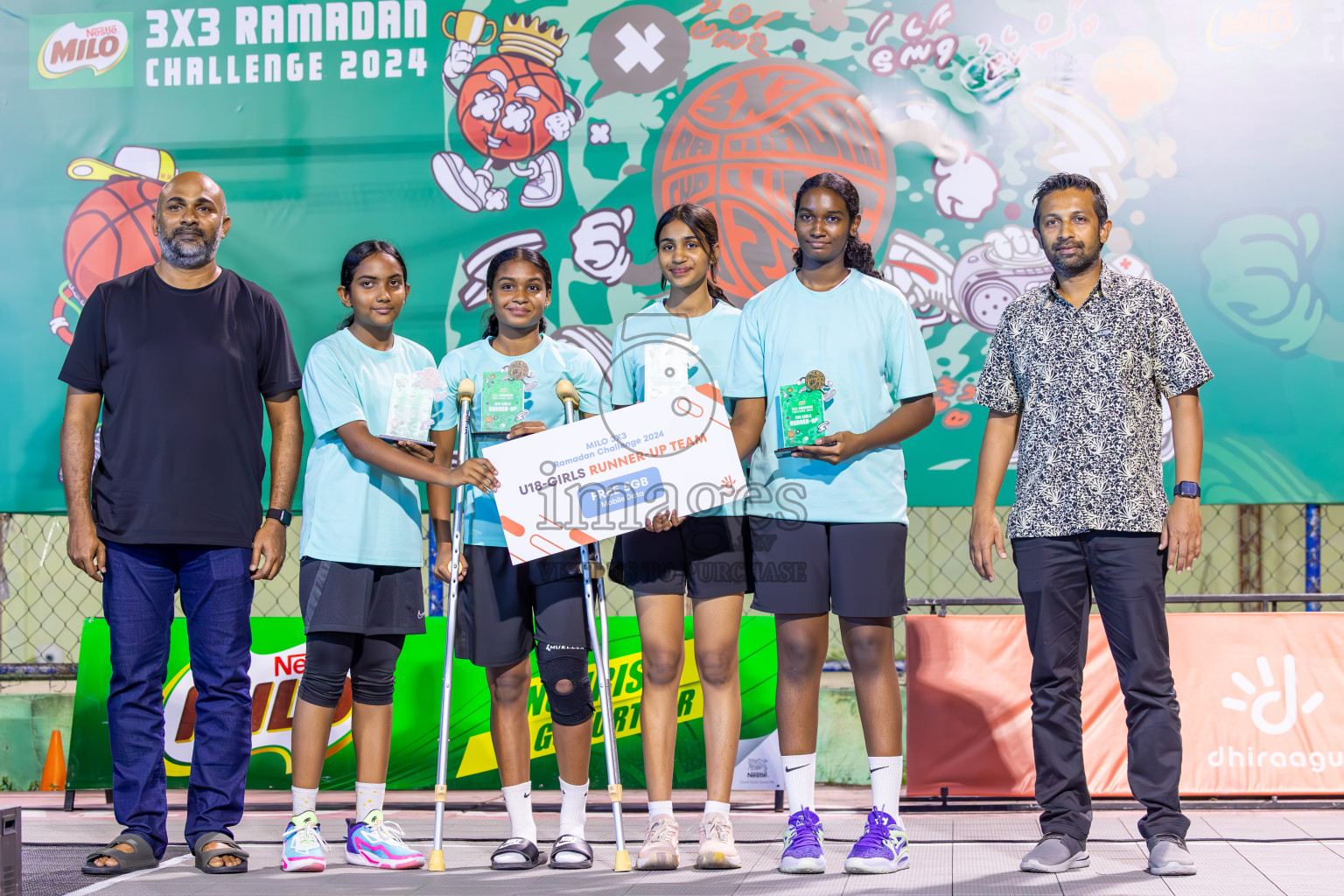 Final Day of MILO Ramadan 3x3 Challenge 2024 was held in Ekuveni Outdoor Basketball Court at Male', Maldives on Tuesday, 19th March 2024.
Photos: Ismail Thoriq / images.mv