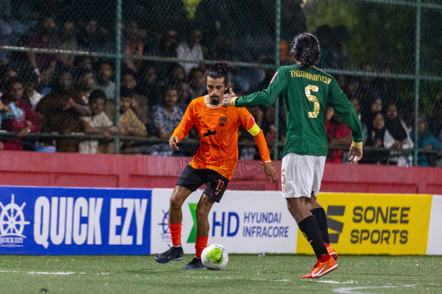 Th Thimarafushi vs Th Hirilandhoo in Day 3 of Golden Futsal Challenge 2024 was held on Wednesday, 17th January 2024, in Hulhumale', Maldives
Photos: Ismail Thoriq / images.mv