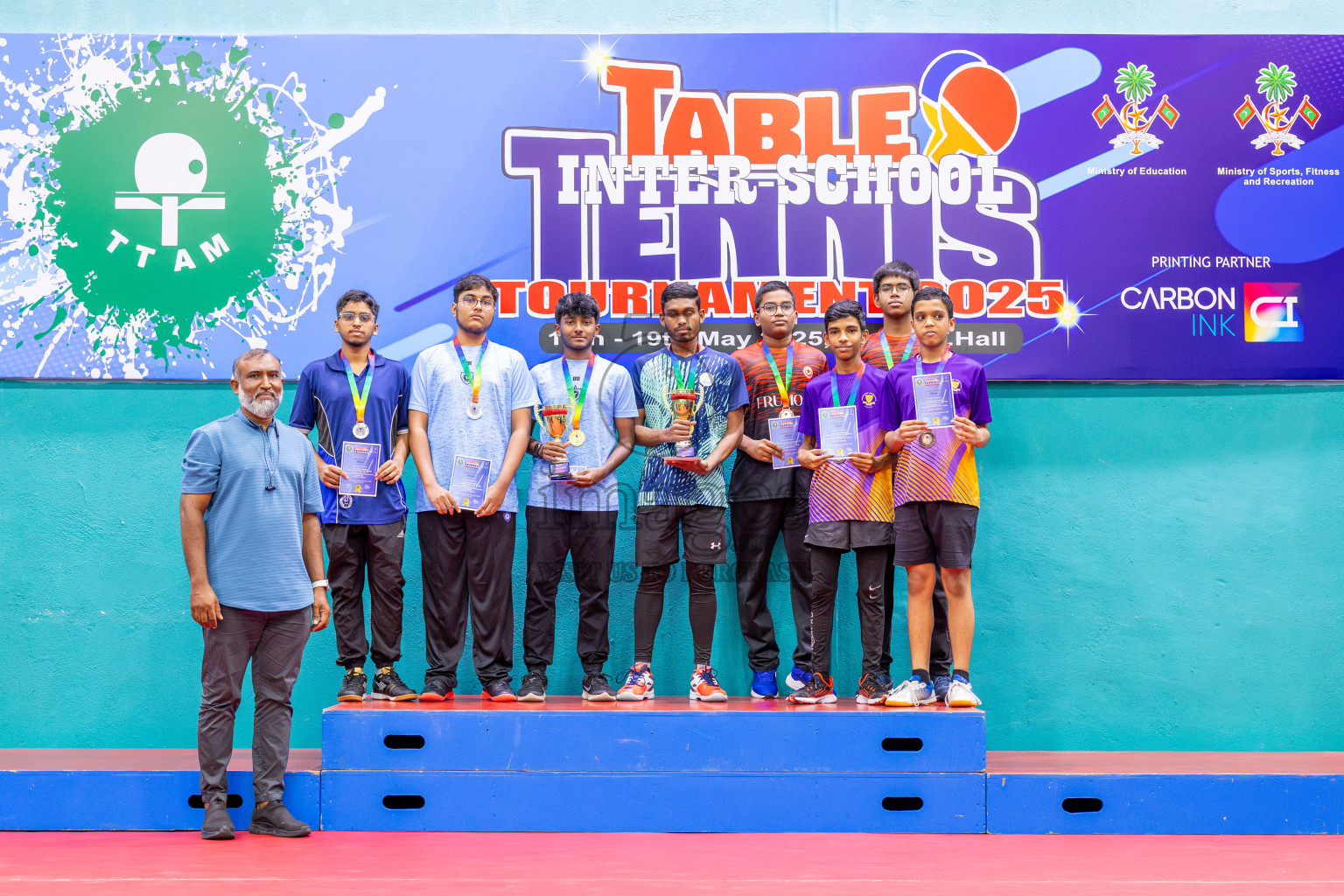 Day 8 of Interschool Table Tennis Tournament 2025 held at Male' TT Hall, Male', Maldives on Thursday, 22nd May 2025.
Photos by: Ismail Thoriq / images.mv