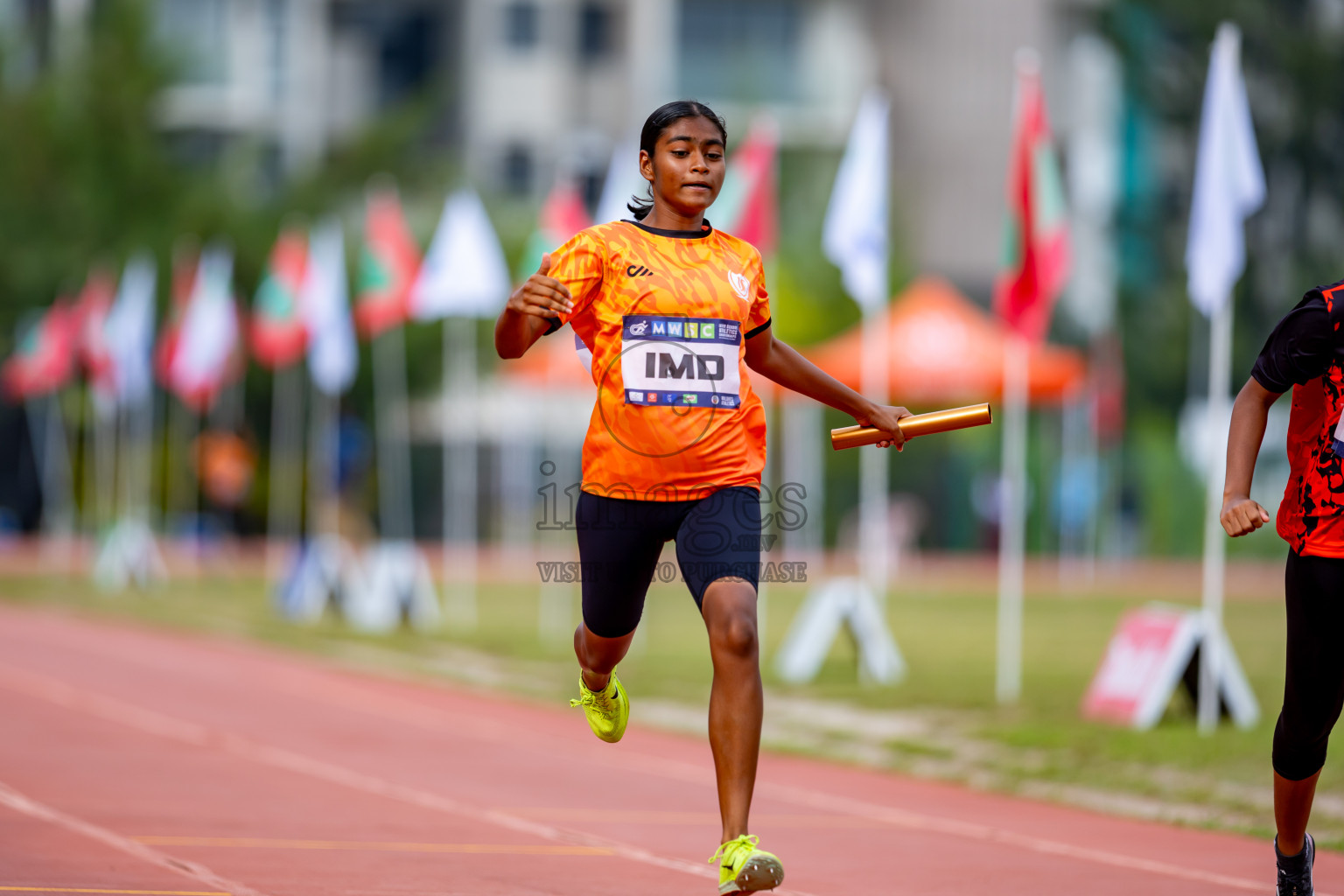 Day 6 of MWSC Interschool Athletics Championships 2024 held in Hulhumale Running Track, Hulhumale, Maldives on Thursday, 14th November 2024. Photos by: Nausham Waheed / Images.mv