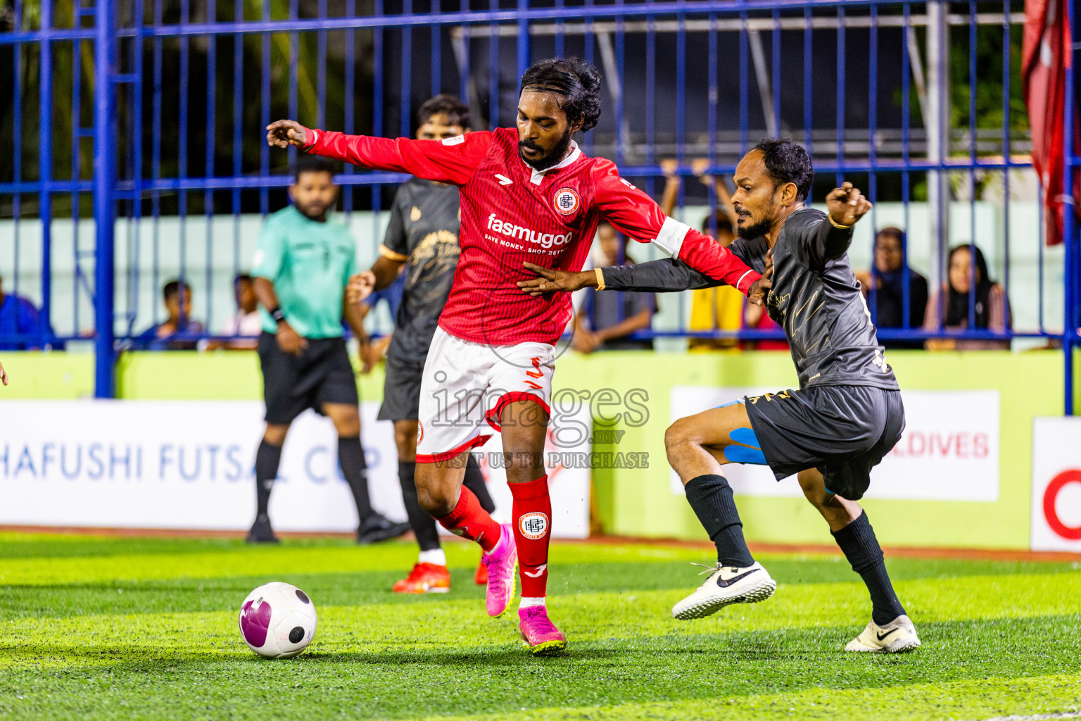 FC Suddenly vs CC Sports Club in Day 6 of Eydhafushi Futsal Cup 2024 was held on Saturday, 13th April 2024, in B Eydhafushi, Maldives Photos: Nausham Waheed / images.mv