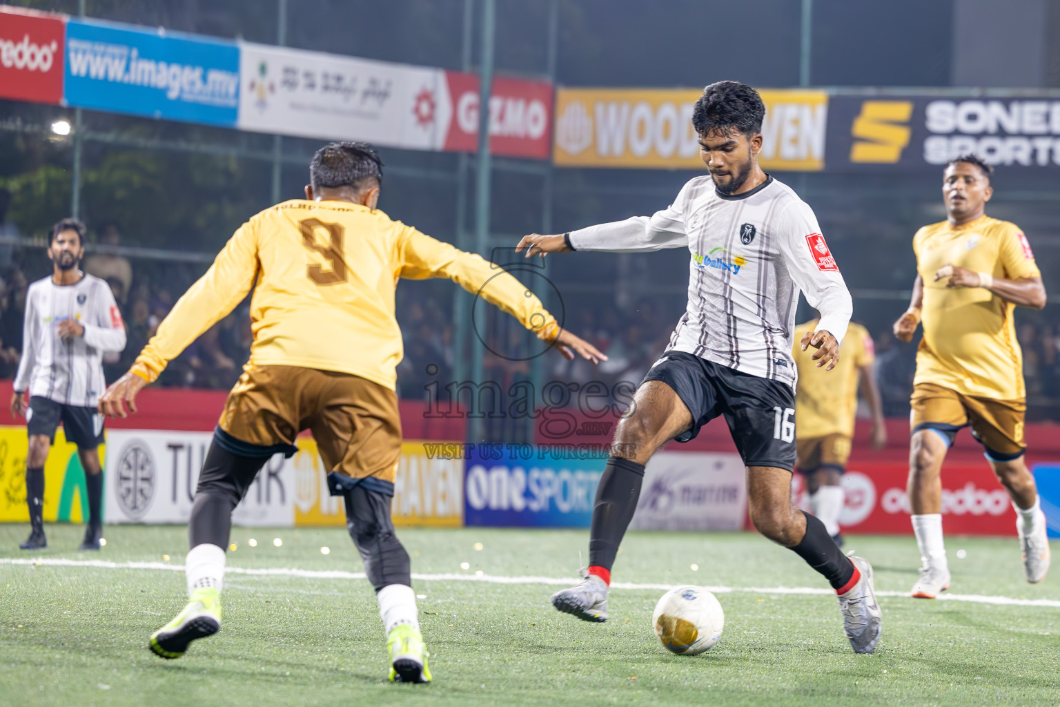 N Holhudhoo vs N Miladhoo in Noonu Atoll Final in Day 24 of Golden Futsal Challenge 2025 was held on Tuesday , 28th January 2025, in Hulhumale', Maldives. Photos: Ismail Thoriq / images.mv