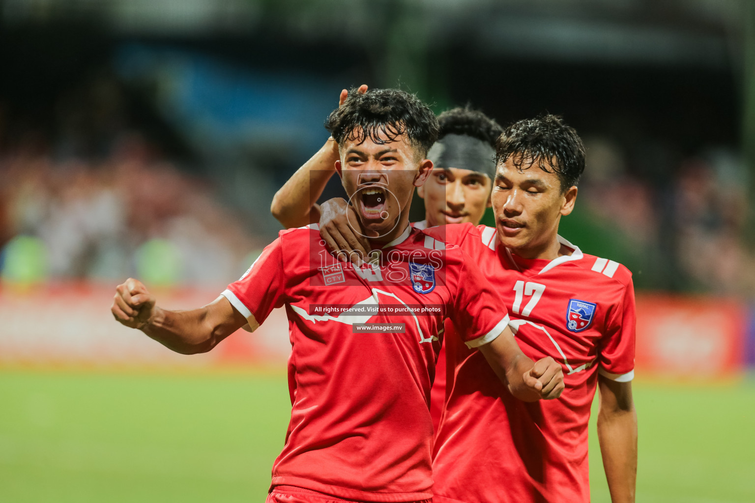 Nepal vs Sri Lanka in SAFF Championship 2021 held on 4th October 2021 in Galolhu National Stadium, Male', Maldives