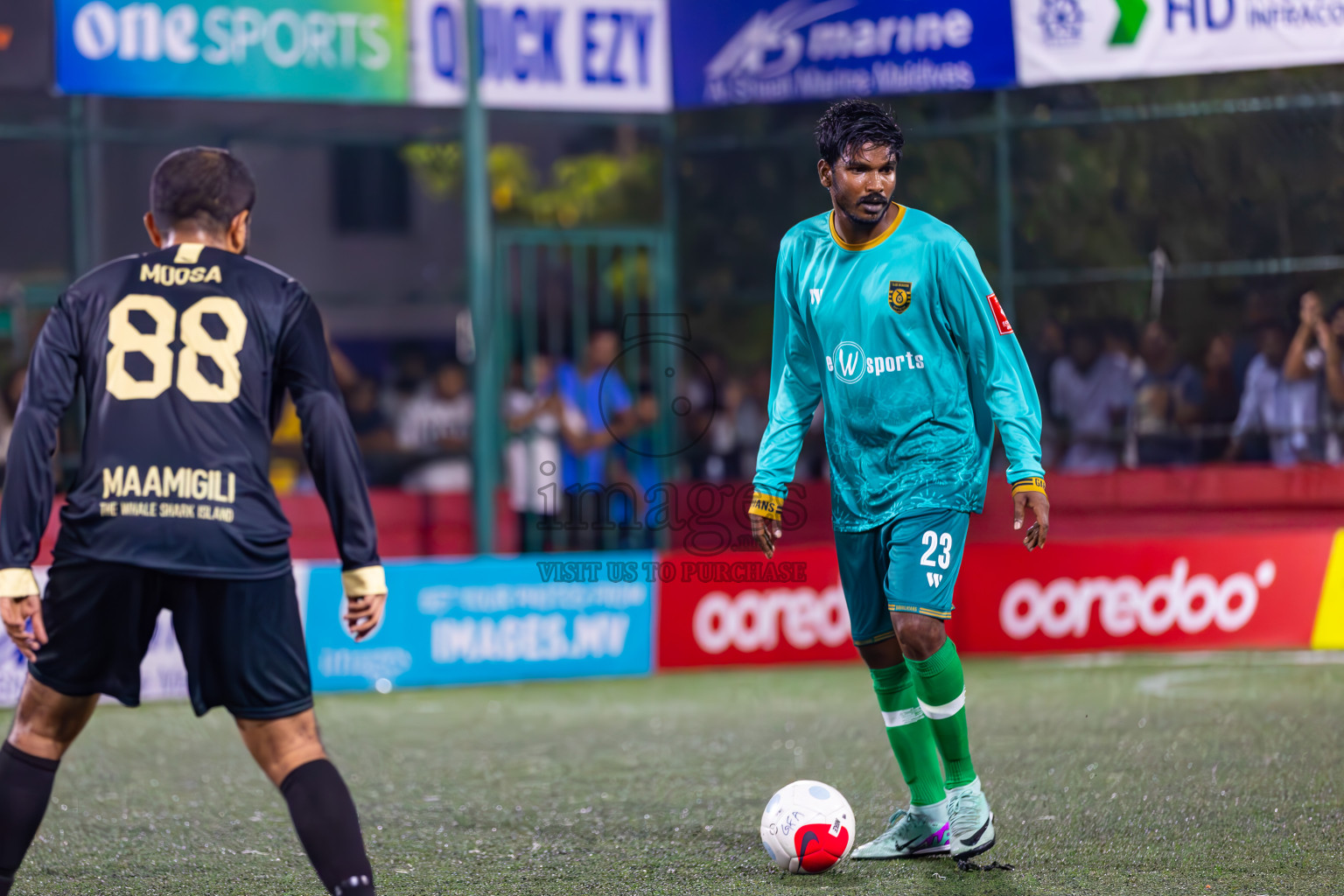 ADh Maamigili vs ADh Mandhoo in Day 16 of Golden Futsal Challenge 2024 was held on Tuesday, 30th January 2024, in Hulhumale', Maldives
Photos: Ismail Thoriq / images.mv