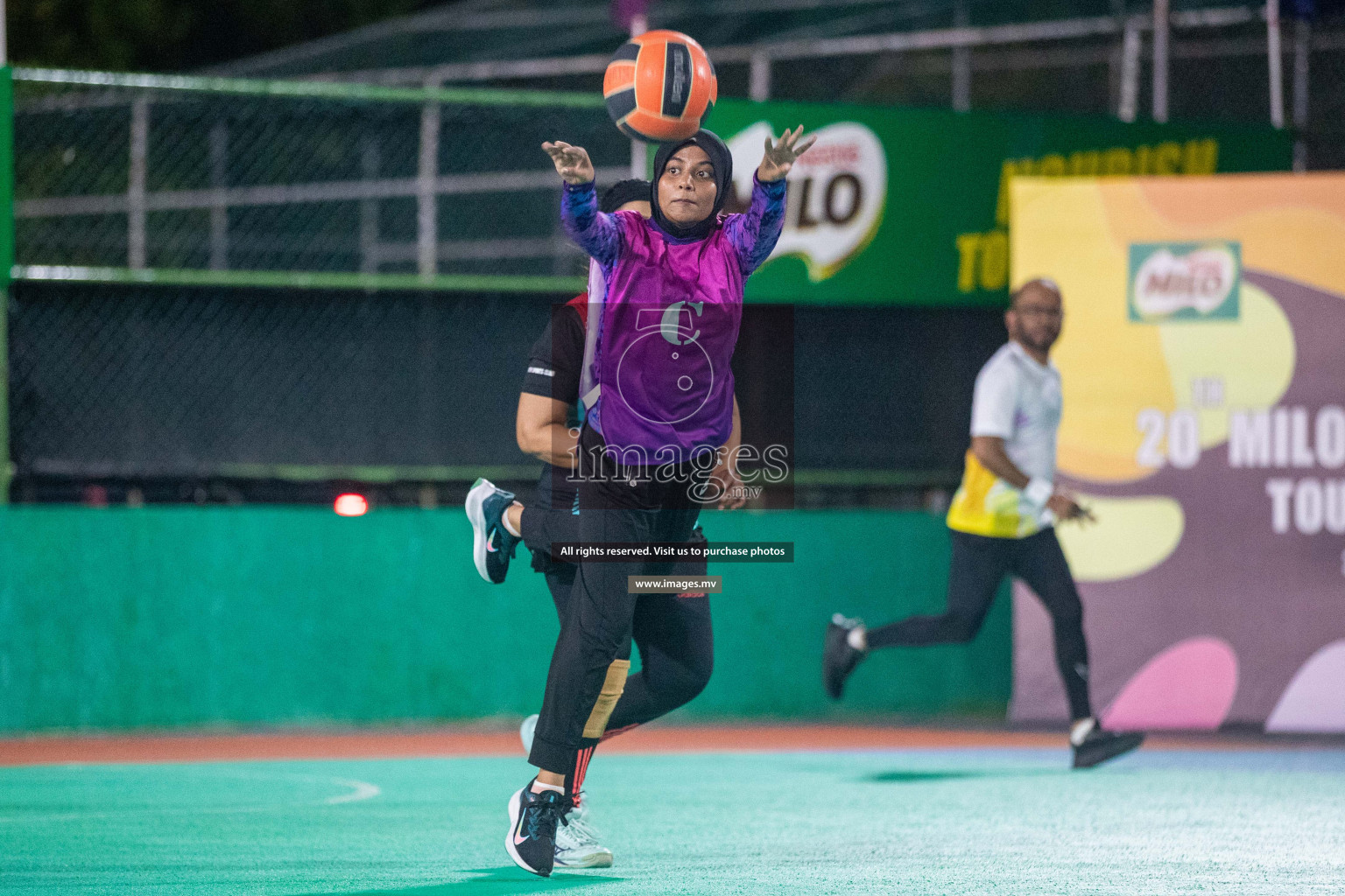 Day 3 of 20th Milo National Netball Tournament 2023, held in Synthetic Netball Court, Male', Maldives on 1st June 2023 Photos: Nausham Waheed/ Images.mv