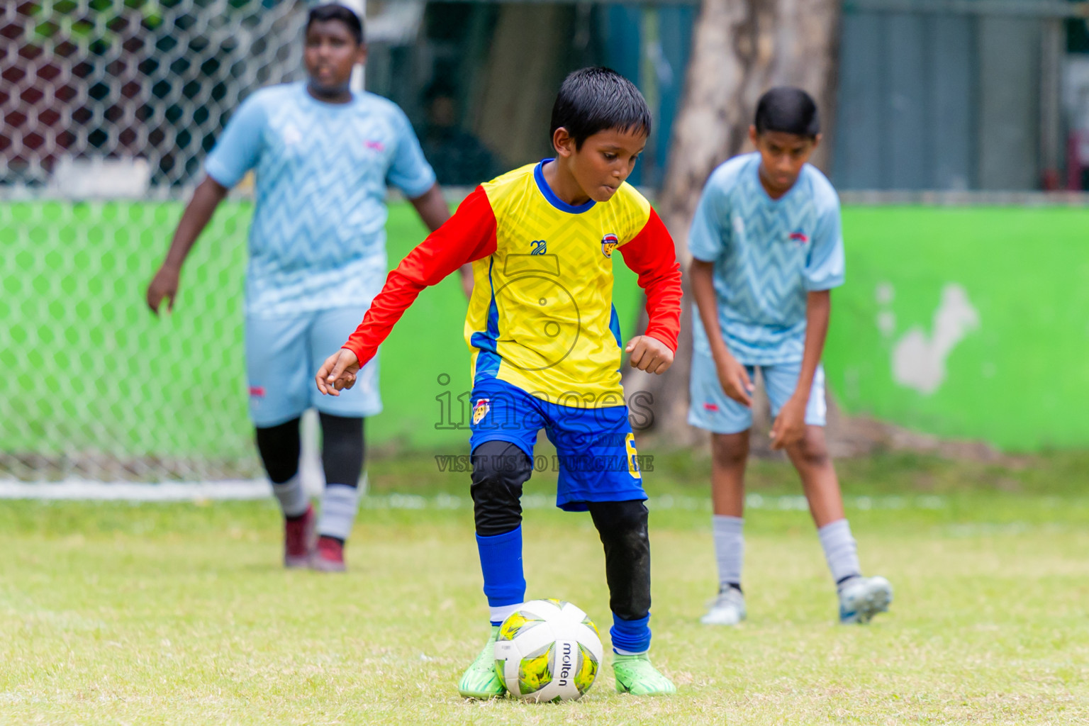 Day 1 of MILO Academy Championship 2025 (U-12) was held at Henveiru Stadium in Male', Maldives on Thursday, 1st May 2025. Photos: Nausham Waheed / images.mv