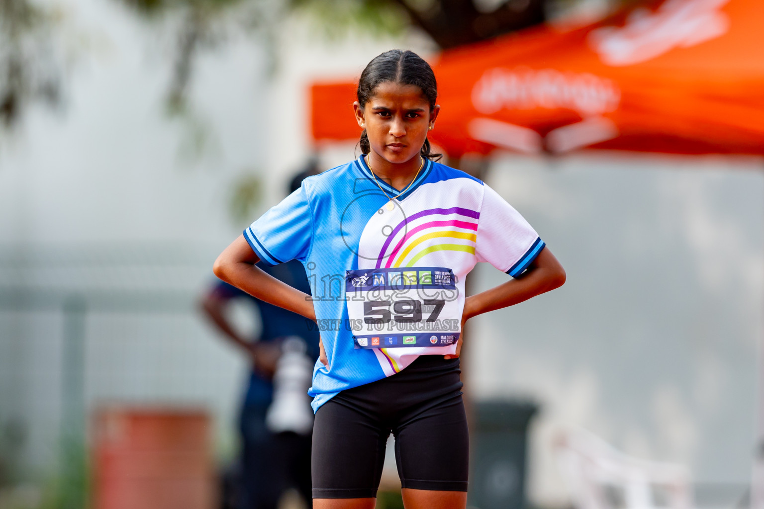 Day 6 of MWSC Interschool Athletics Championships 2024 held in Hulhumale Running Track, Hulhumale, Maldives on Thursday, 14th November 2024. Photos by: Nausham Waheed / Images.mv