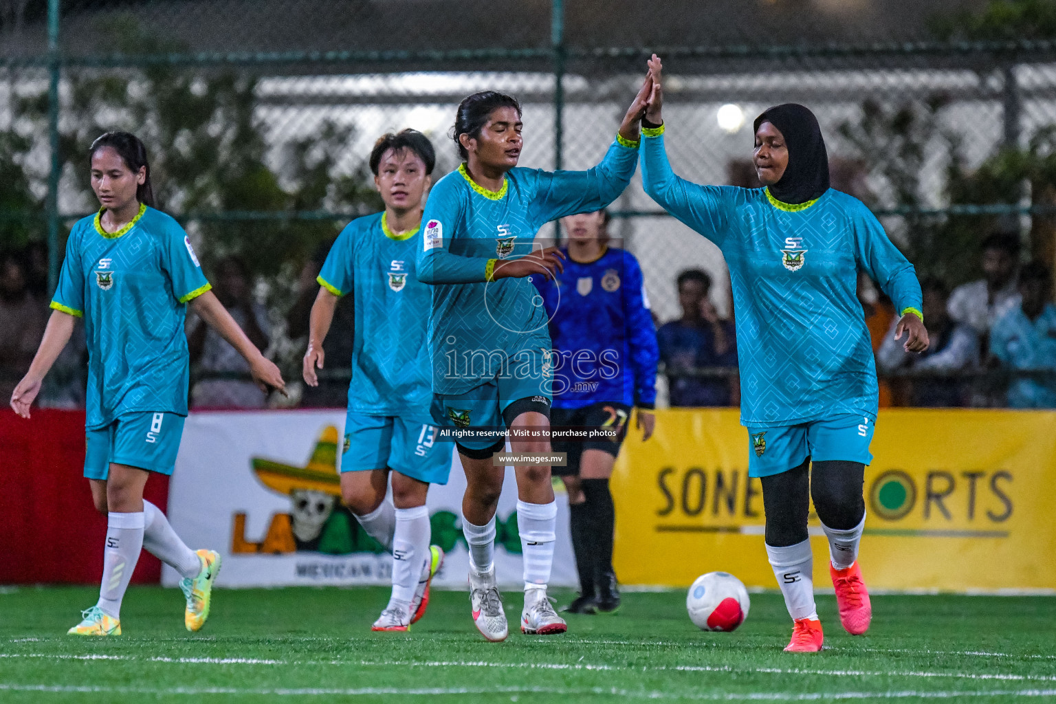 MPL vs WAMCO in Eighteen Thirty Women's Futsal Fiesta 2022 was held in Hulhumale', Maldives on Saturday, 8th October 2022. Photos: Nausham Waheed / images.mv