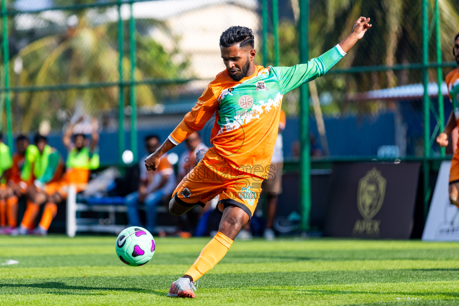 BOWS vs UNF in Day 2 of BG Futsal Challenge 2024 was held on Wednesday, 13th March 2024, in Male', Maldives Photos: Nausham Waheed / images.mv