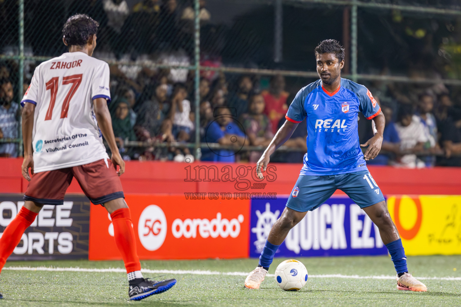 Th Dhiyamigili vs Th Vilufushi  in Day 6 of Golden Futsal Challenge 2025 on Friday, 6th January 2025, in Hulhumale', Maldives
Photos: Ismail Thoriq / images.mv