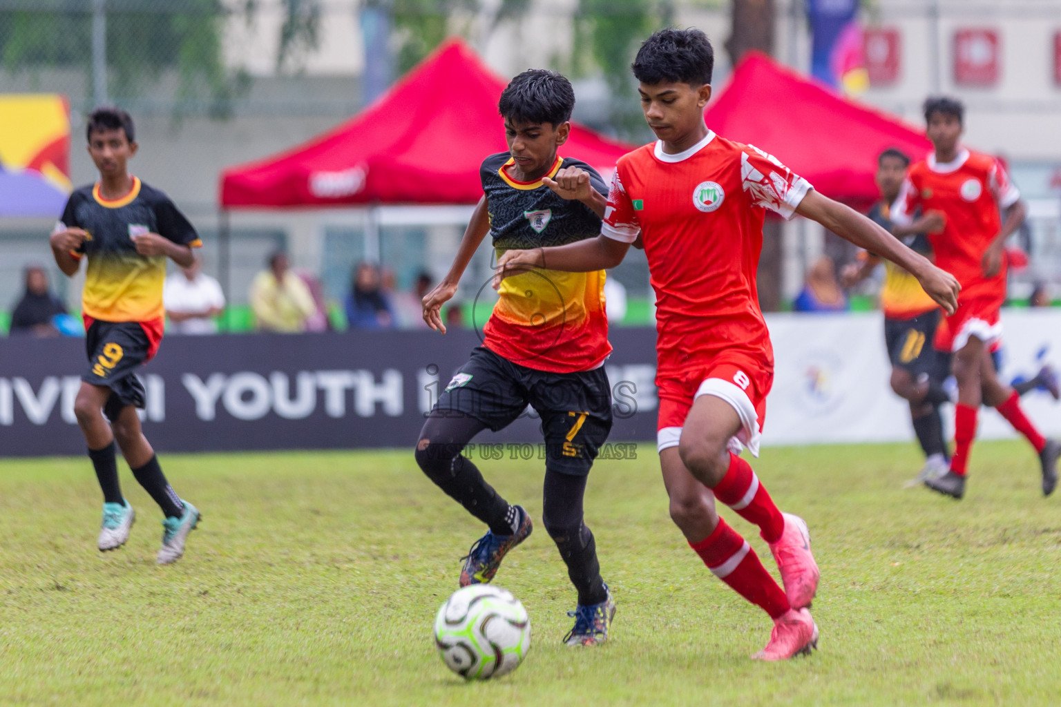 Eagles vs Hurriya in day 6 of Dhivehi Youth League 2024 held at Henveiru Stadium on Saturday 30th November 2024. Photos: Shuu Abdul Sattar/ Images.mv