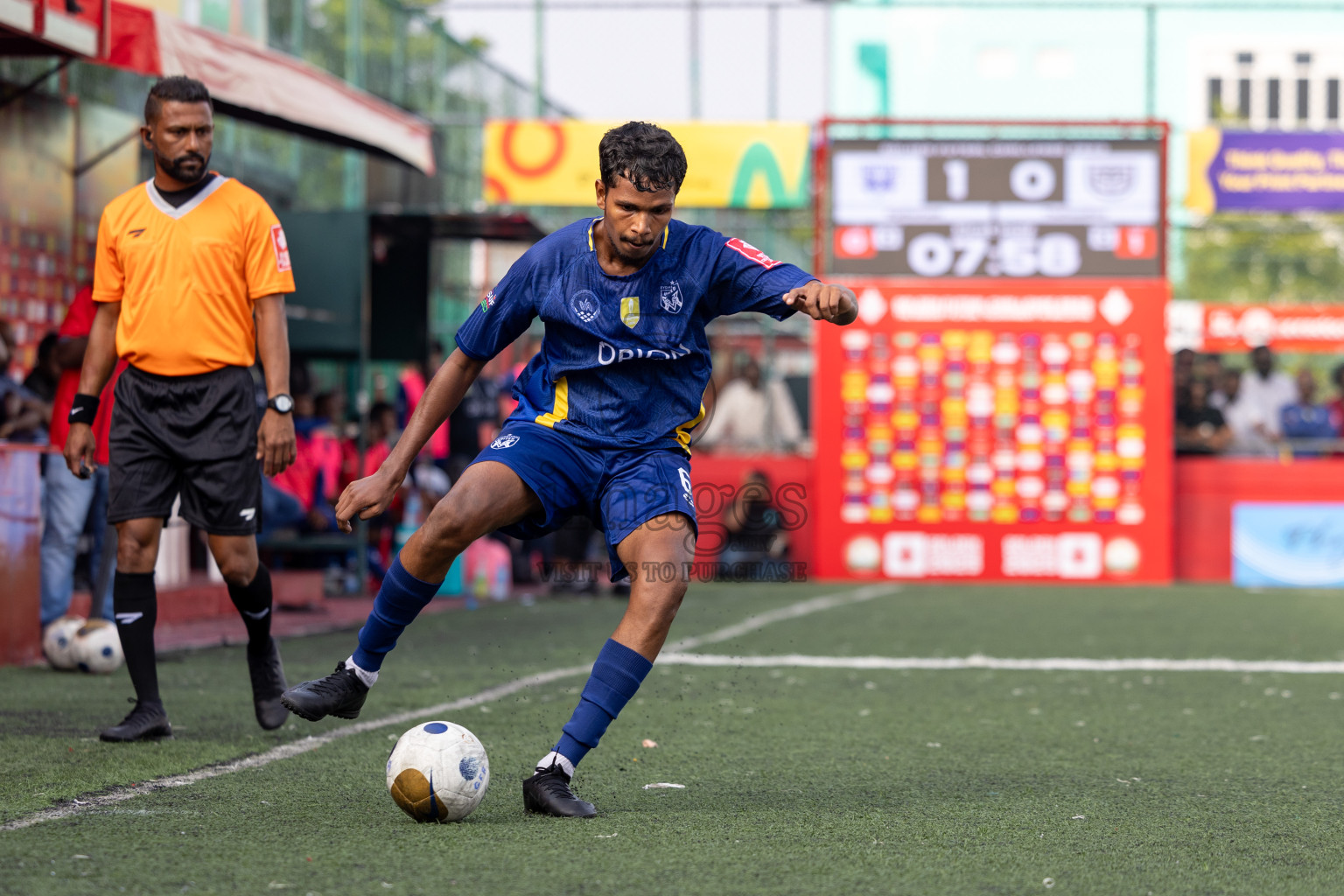 B Eydhafushi vs B Thulhaadhoo in Day 13 of Golden Futsal Challenge 2025 was held on Friday, 17th January 2025, in Hulhumale', Maldives 
Photos: Hassan Simah / images.mv