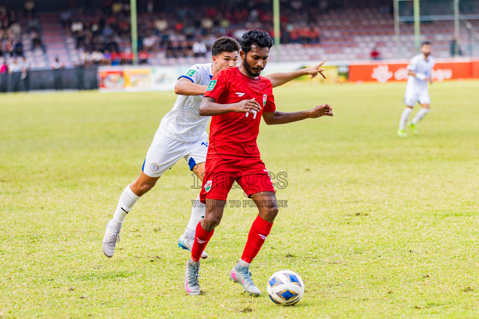 Maldives vs Philippines in AFC Asian Cup Qualifies held in National Football Stadium, Male', Maldives on Tuesday, 18th November 2025. Photos: Areef Adam / Images.mv