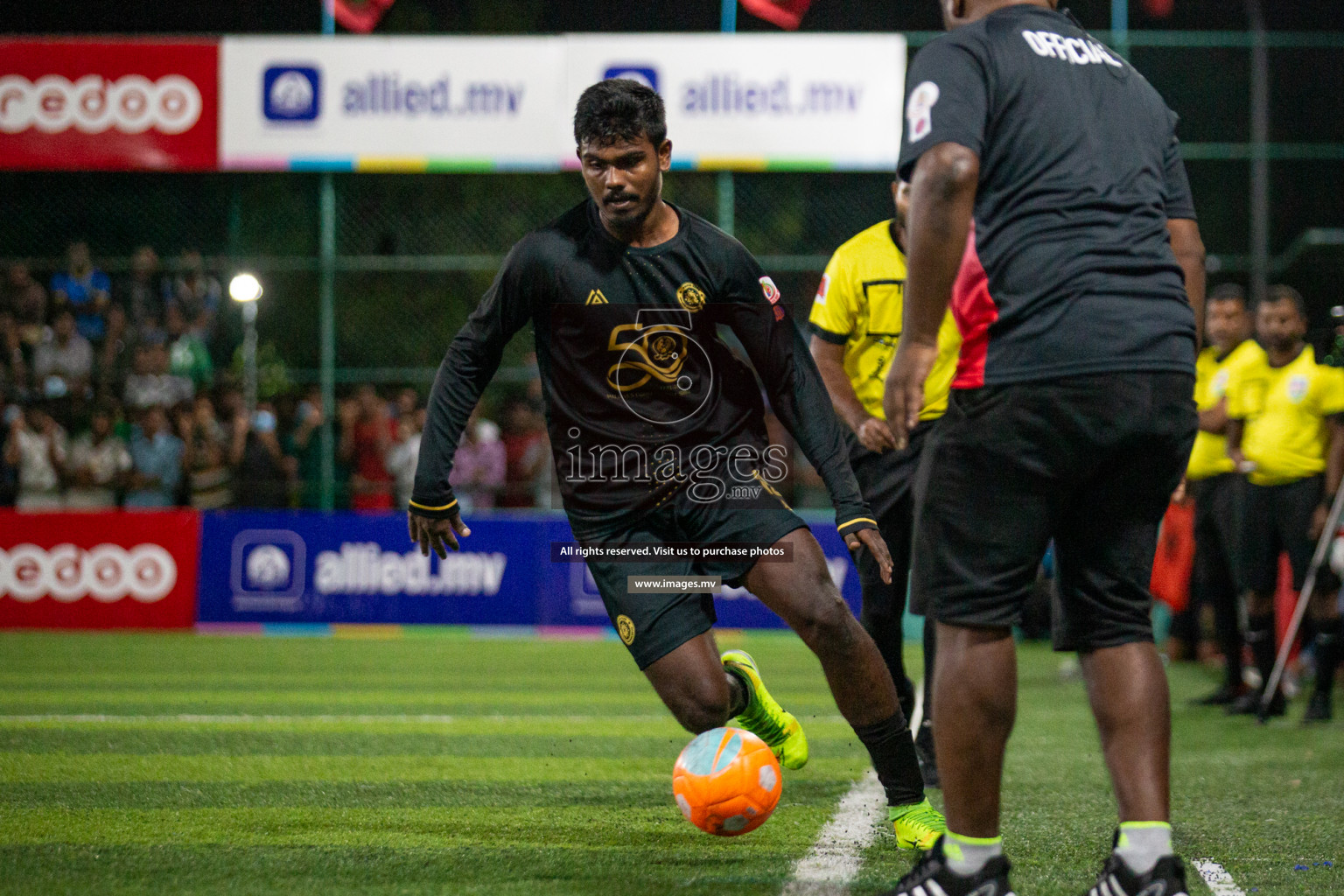 Prison Club vs MACL in the Quarter Finals of Club Maldives 2021 held at Hulhumale;, on 12th December 2021 Photos: Nasam / images.mv