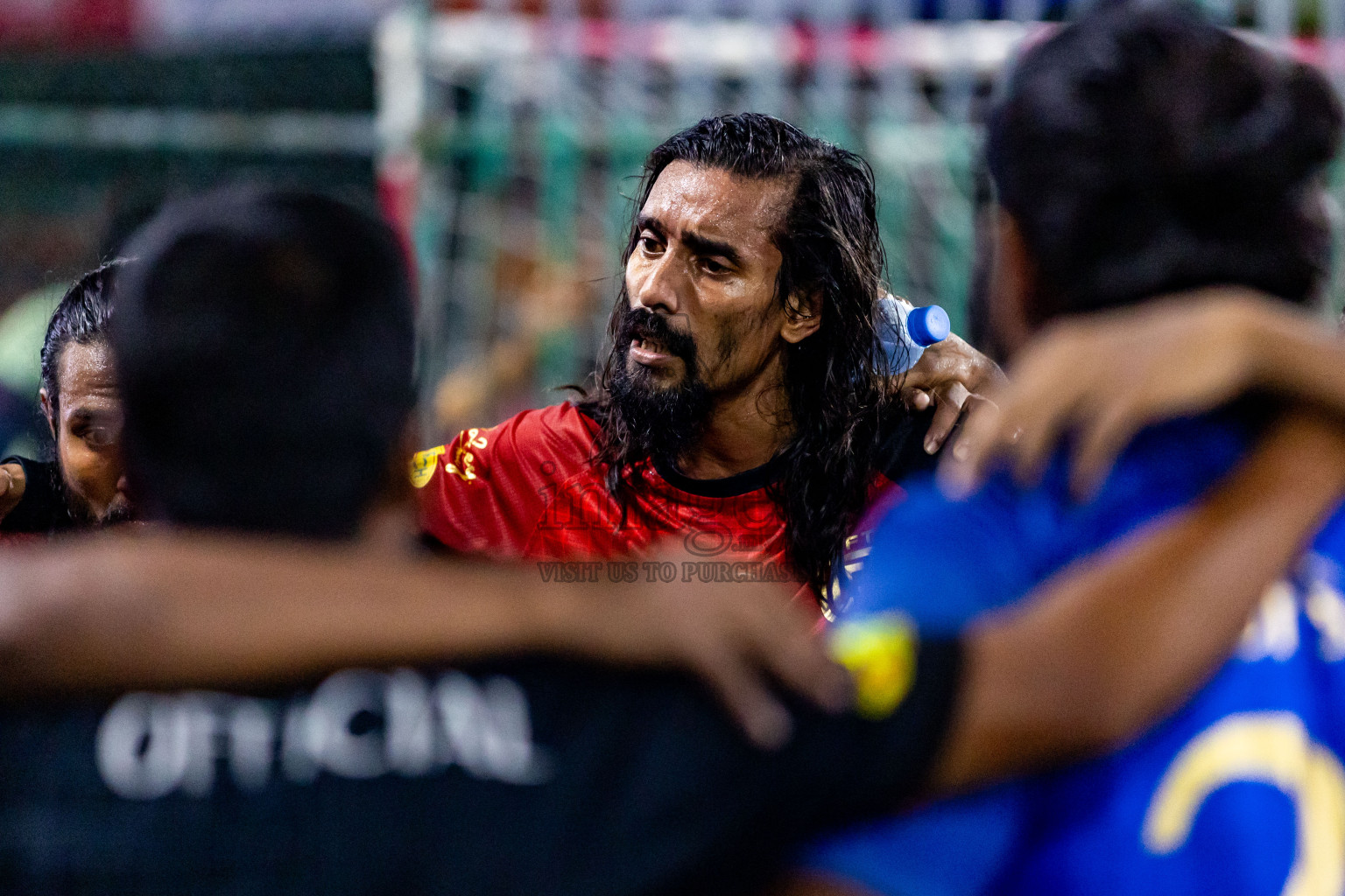 L Gan vs L Isdhoo in Day 28 of Golden Futsal Challenge 2024 was held on Sunday , 11th February 2024 in Hulhumale', Maldives Photos: Nausham Waheed / images.mv