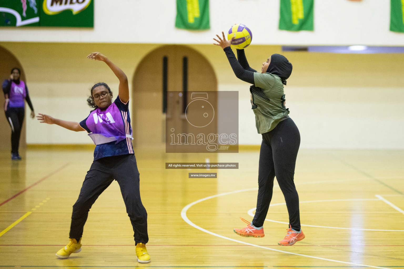 Milo National Netball Tournament 29th November 2021 at Social Center Indoor Court, Male, Maldives. Photos: Maanish/ Images Mv