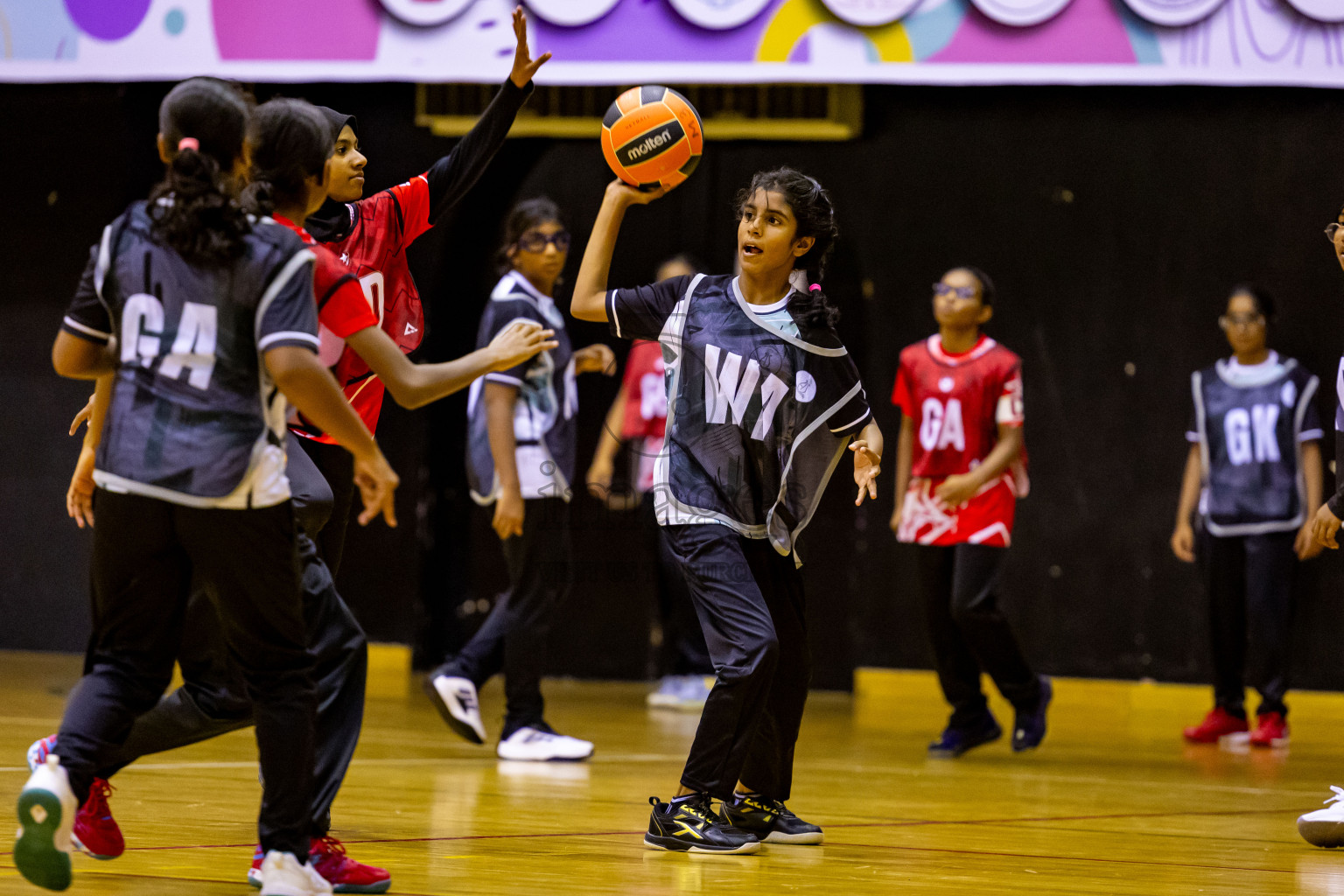 Day 7 of 25th Inter-School Netball Tournament was held in Social Center at Male', Maldives on Saturday, 17th August 2024. Photos: Nausham Waheed / images.mv