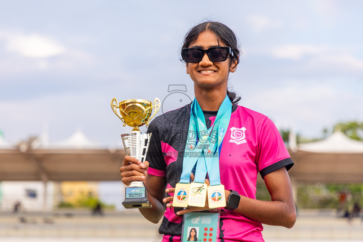 Day 6 of MWSC Interschool Athletics Championships 2024 held in Hulhumale Running Track, Hulhumale, Maldives on Thursday, 14th November 2024. Photos by: Ismail Thoriq / Images.mv