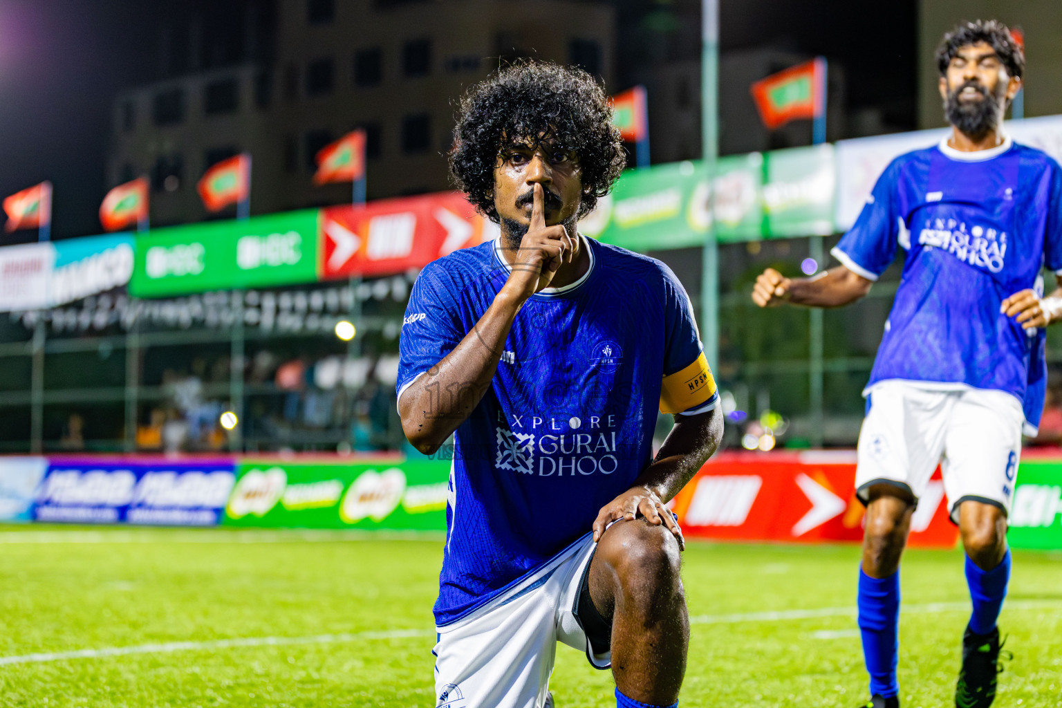 HPSN vs Club DJA in Quater Finals of Club Maldives Cup Classic 2025 was held in Rehendi Futsal Ground, Hulhumale', Maldives on Saturday, 27th September 2025. Photos: Areef Adam / images.mv