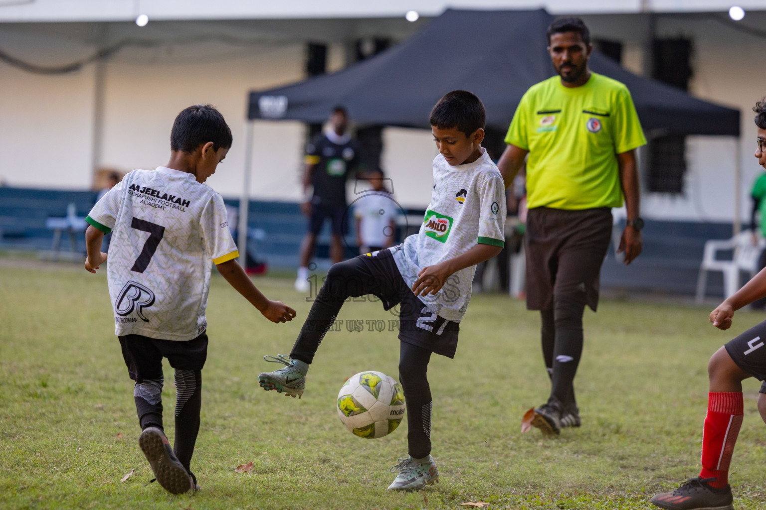 Day 2 of MILO Academy Championship 2025 was held on Friday, 14th February 2025 in Henveiru Stadium. 
Photos: Hassan Simah / Images.mv