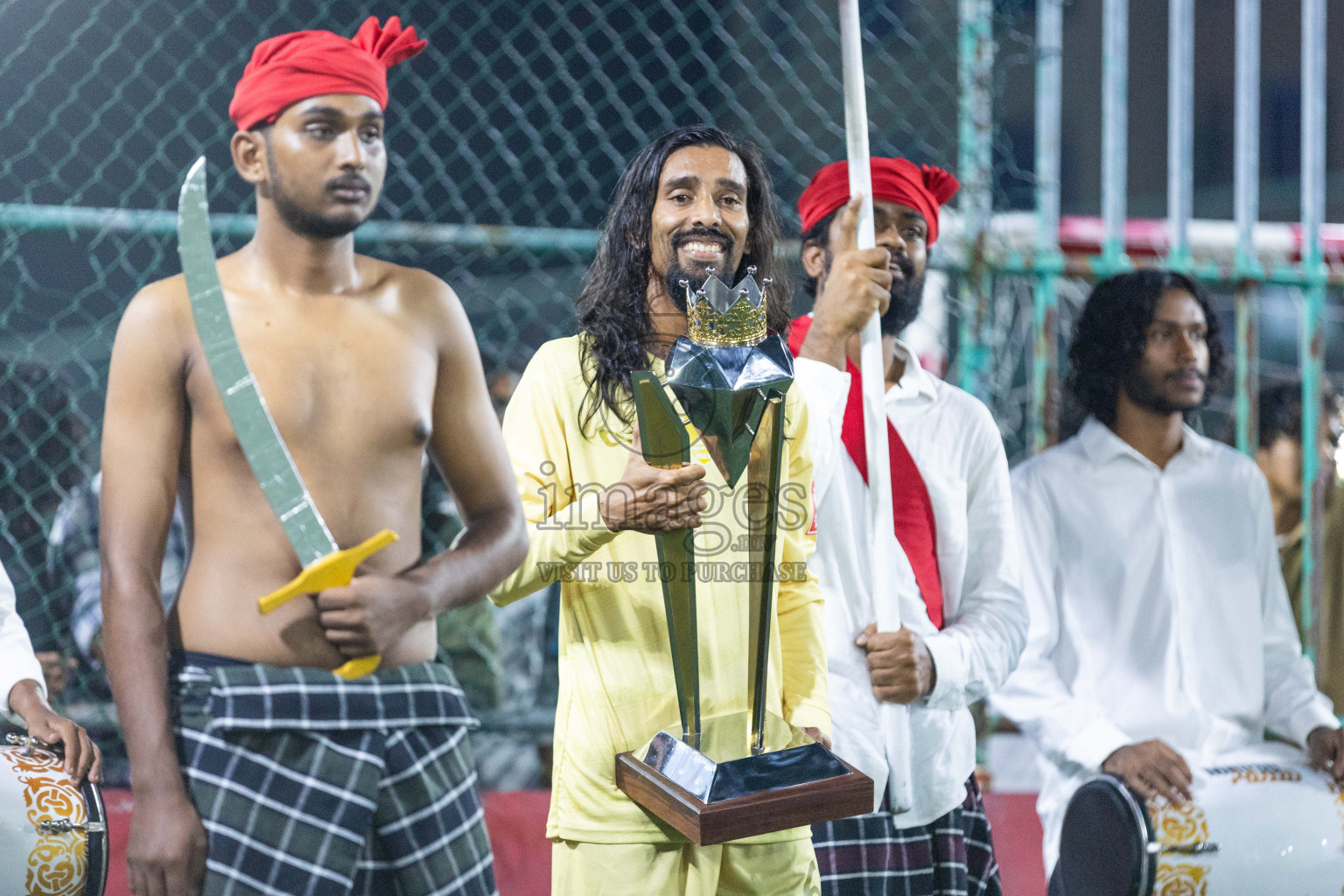 Opening of Golden Futsal Challenge 2024 with Charity Shield Match between L.Gan vs Th. Thimarafushi was held on Sunday, 14th January 2024, in Hulhumale', Maldives Photos: Nausham Waheed / images.mv