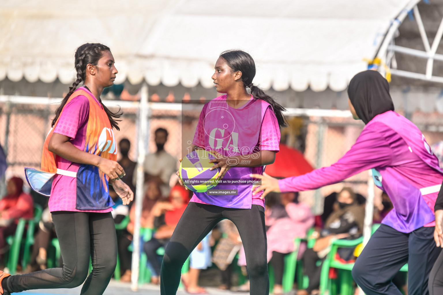 Day 10 of Junior Netball Championship 2022 held in Male', Maldives. Photos by Nausham Waheed