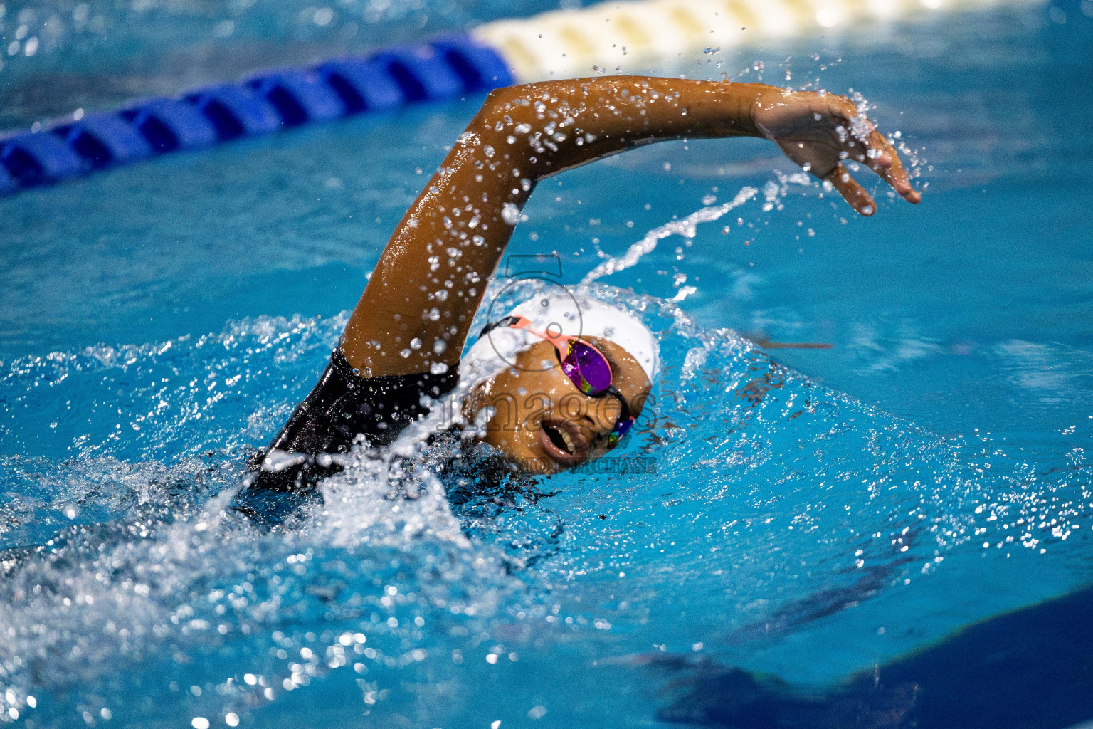 Day 6 of National Swimming Competition 2024 held in Hulhumale', Maldives on Wednesday, 18th December 2024. Photos: Mohamed Mahfooz Moosa / images.mv