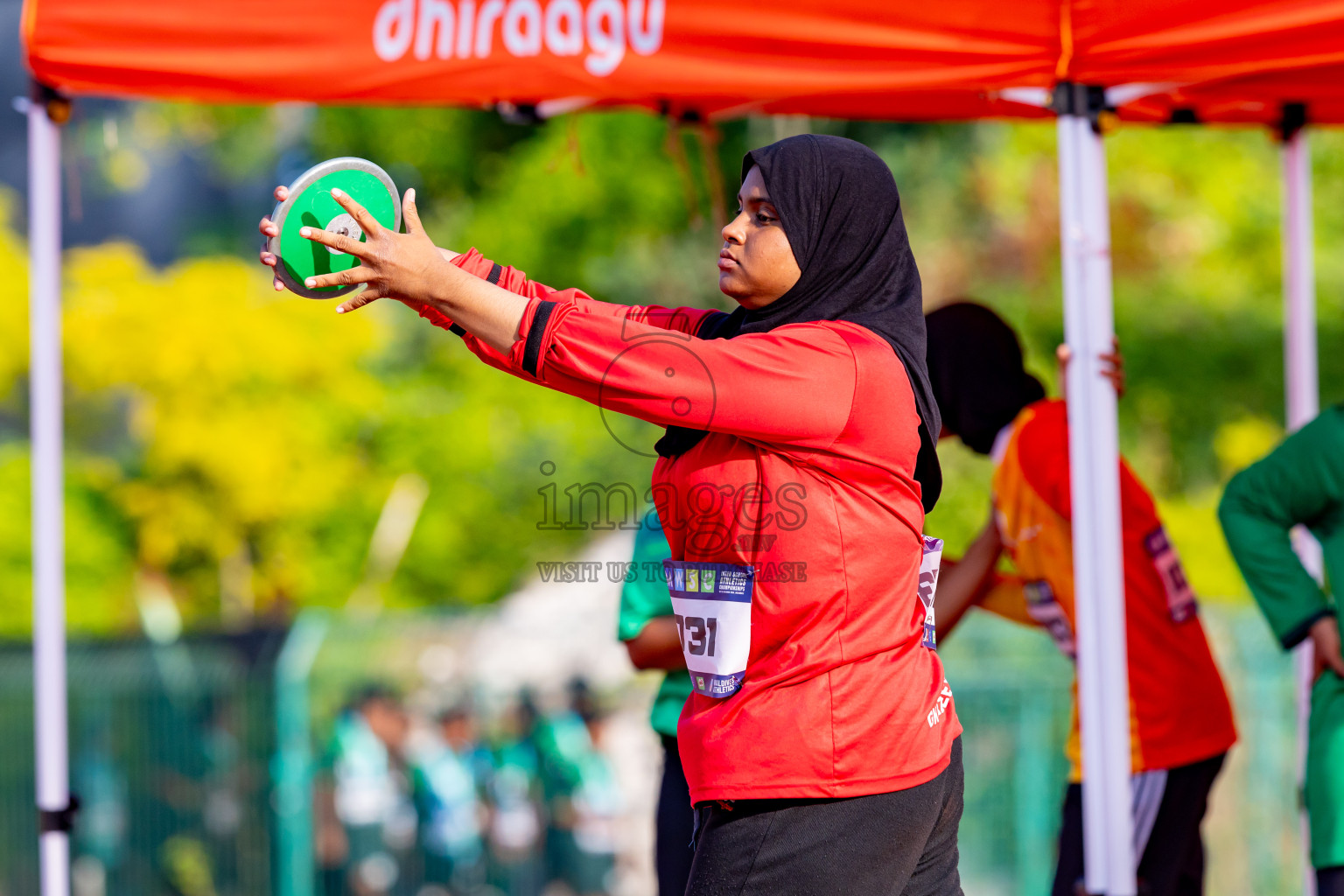 Day 6 of MWSC Interschool Athletics Championships 2024 held in Hulhumale Running Track, Hulhumale, Maldives on Thursday, 14th November 2024. Photos by: Nausham Waheed / Images.mv