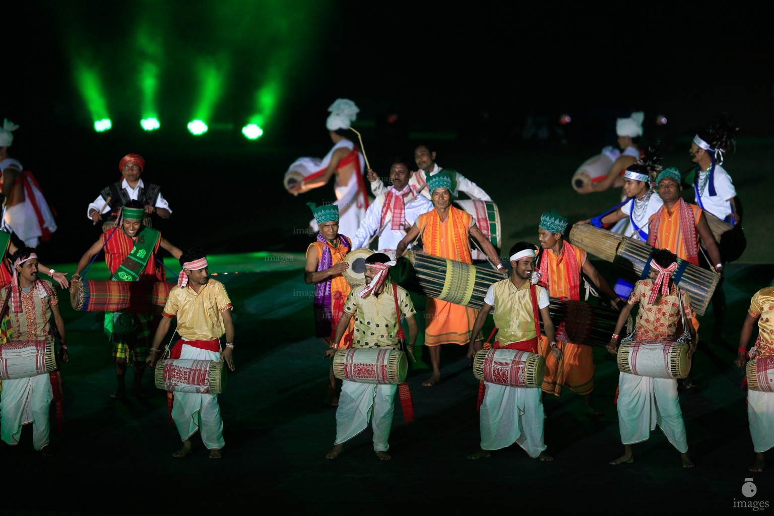 Opening ceremony of the 12th South Asian Games held in Guwahati, India, Friday, February. 05, 2016.   (Images.mv Photo/ Hussain Sinan).