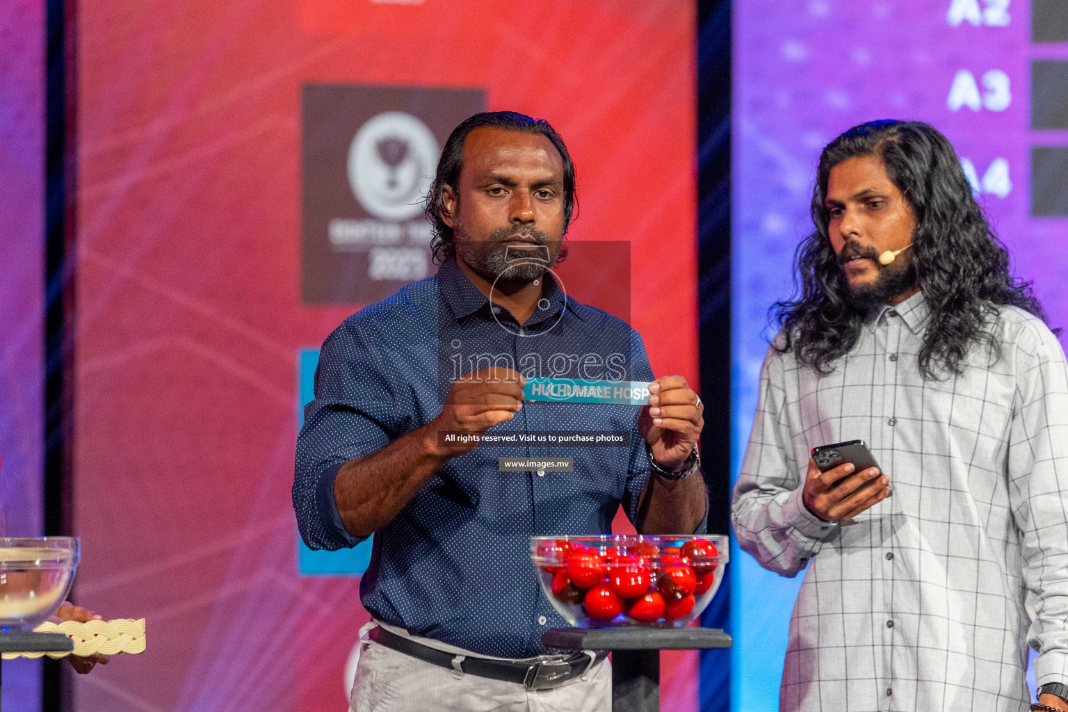 Draw ceremony of Club Maldives 2023 was held on Thursday, 6th July 2023 at PSM Studio in Male', Maldives.  Photos: Ismail Thoriq / images.mv