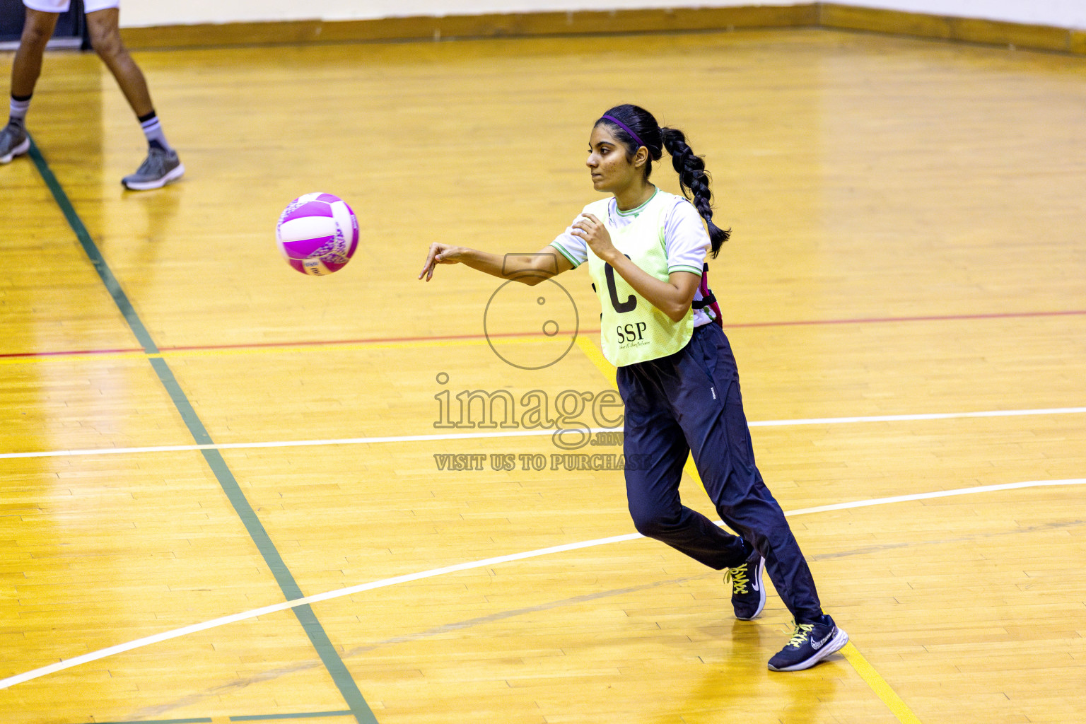 Club Matrix vs Club Green Streets in Division 1 of National Netball Tournament 2025 held in Ekuveni Netball Court at Male', Maldives on Saturday, 24th May 2025. Photos: Hassan Simah / images.mv