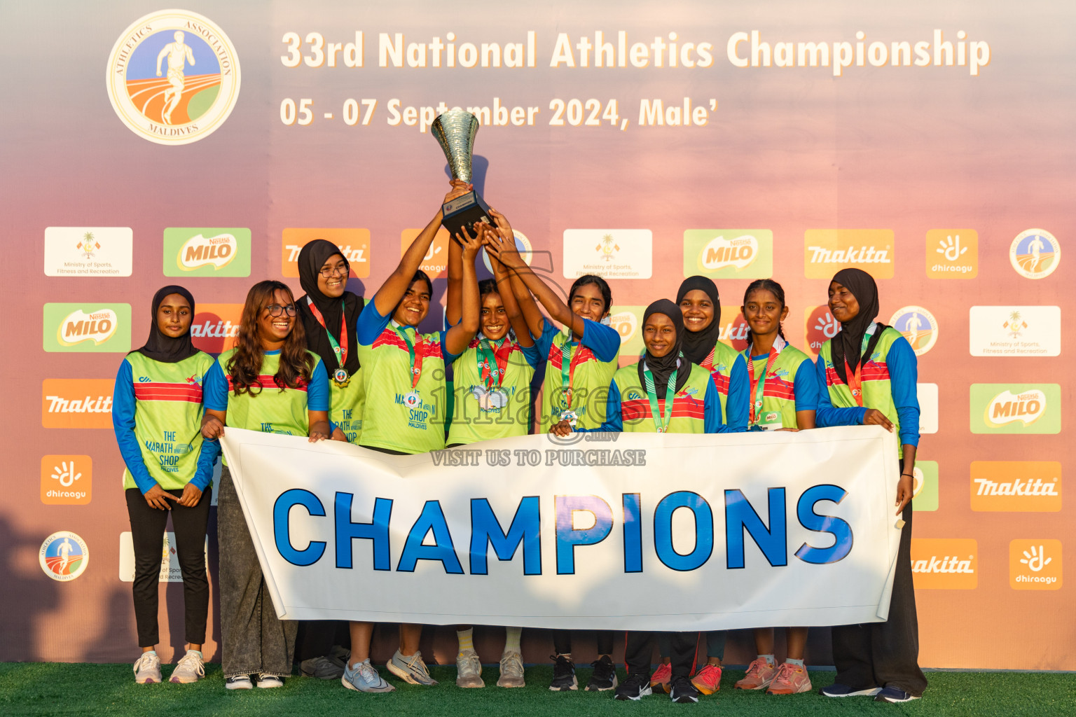 Day 3 of 33rd National Athletics Championship was held in Ekuveni Track at Male', Maldives on Saturday, 7th September 2024. Photos: Hassan Simah / images.mv