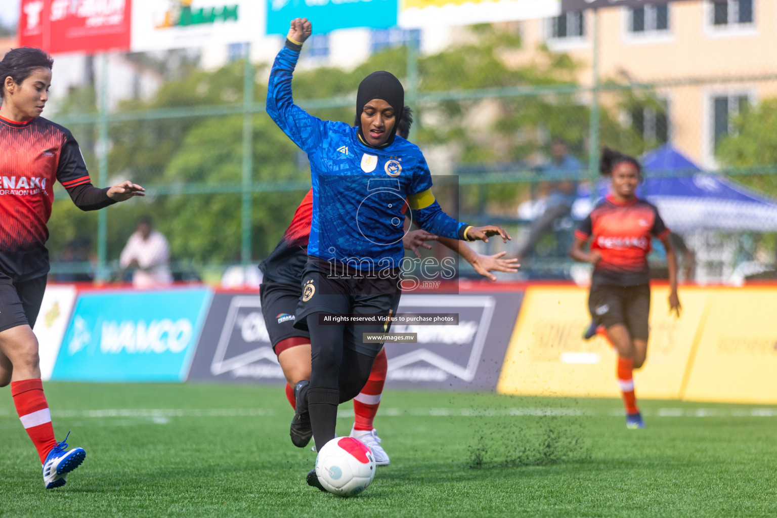 MPL vs Team Fenaka in Eighteen Thirty Women's Futsal Fiesta 2022 was held in Hulhumale', Maldives on Wednesday, 12th October 2022. Photos: Ismail Thoriq / images.mv