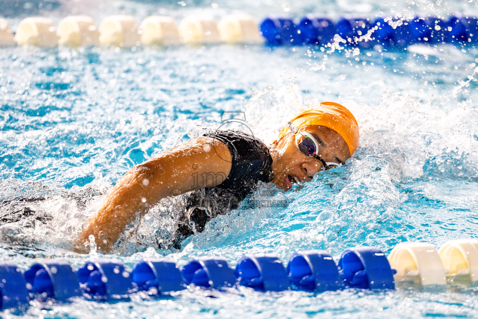 Day 6 of National Swimming Competition 2024 held in Hulhumale', Maldives on Wednesday, 18th December 2024. 
Photos: Hassan Simah / images.mv