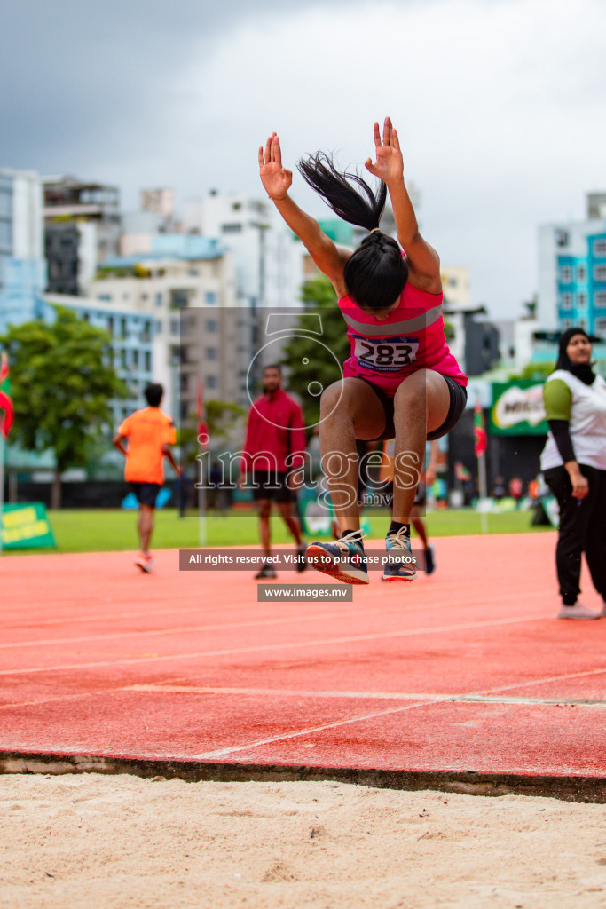 Day 2 of National Athletics Championship 2023 was held in Ekuveni Track at Male', Maldives on Friday, 24th November 2023. Photos: Hassan Simah / images.mv