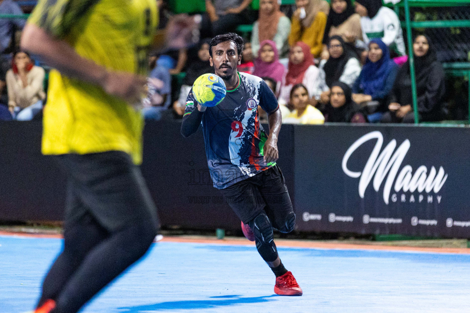 Day 11 of 10th National Handball Tournament 2023, held in Handball ground, Male', Maldives on Friday, 8th December 2023 Photos: Nausham Waheed/ Images.mv