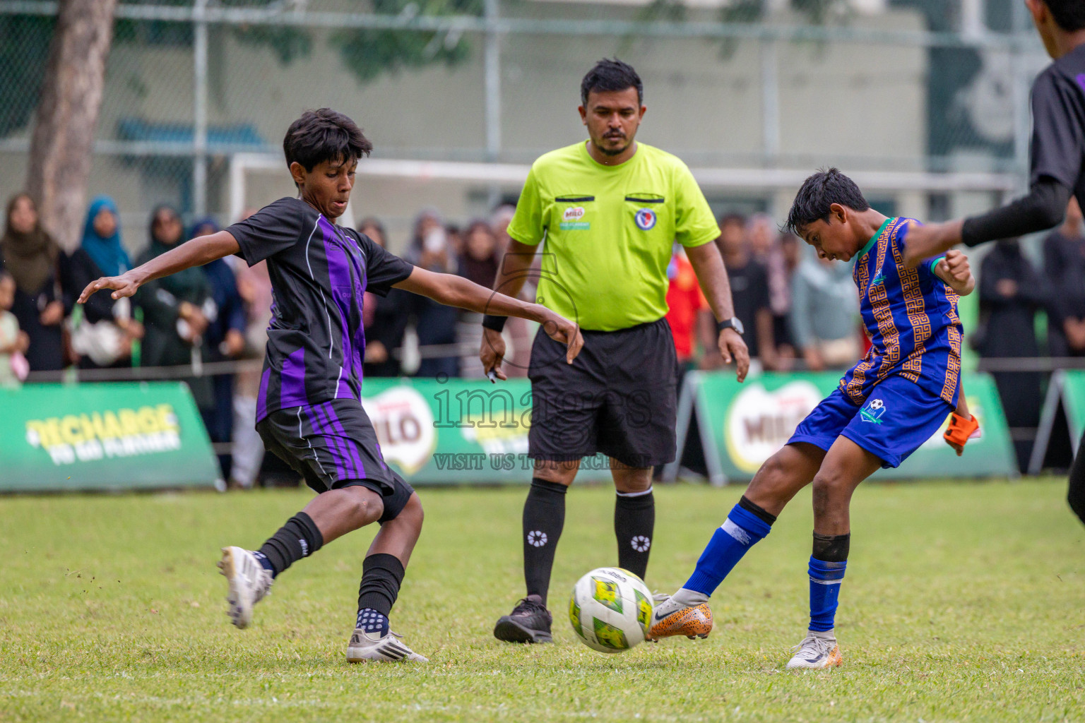 Day 2 of MILO Academy Championship 2025 (U14) was held on Friday, 31st October 2025 at Henveiru Football Grounds, Male', Maldives . 
Photos: Hassan Simah / images.mv
