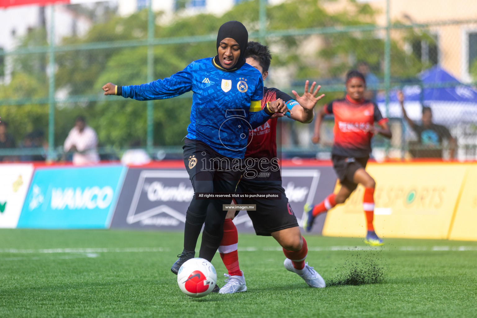 MPL vs Team Fenaka in Eighteen Thirty Women's Futsal Fiesta 2022 was held in Hulhumale', Maldives on Wednesday, 12th October 2022. Photos: Ismail Thoriq / images.mv