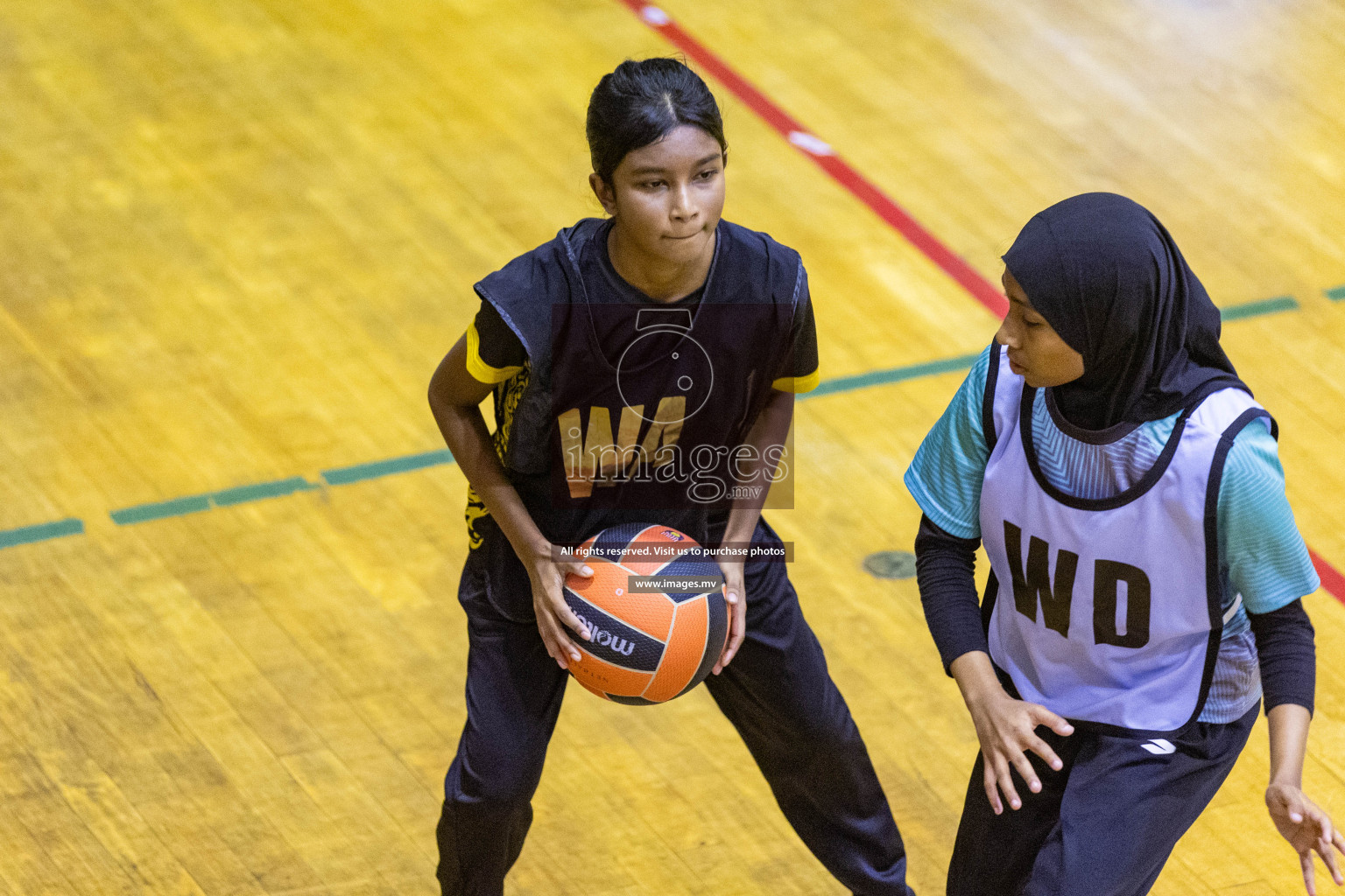 Day7 of 24th Interschool Netball Tournament 2023 was held in Social Center, Male', Maldives on 2nd November 2023. Photos: Nausham Waheed / images.mv